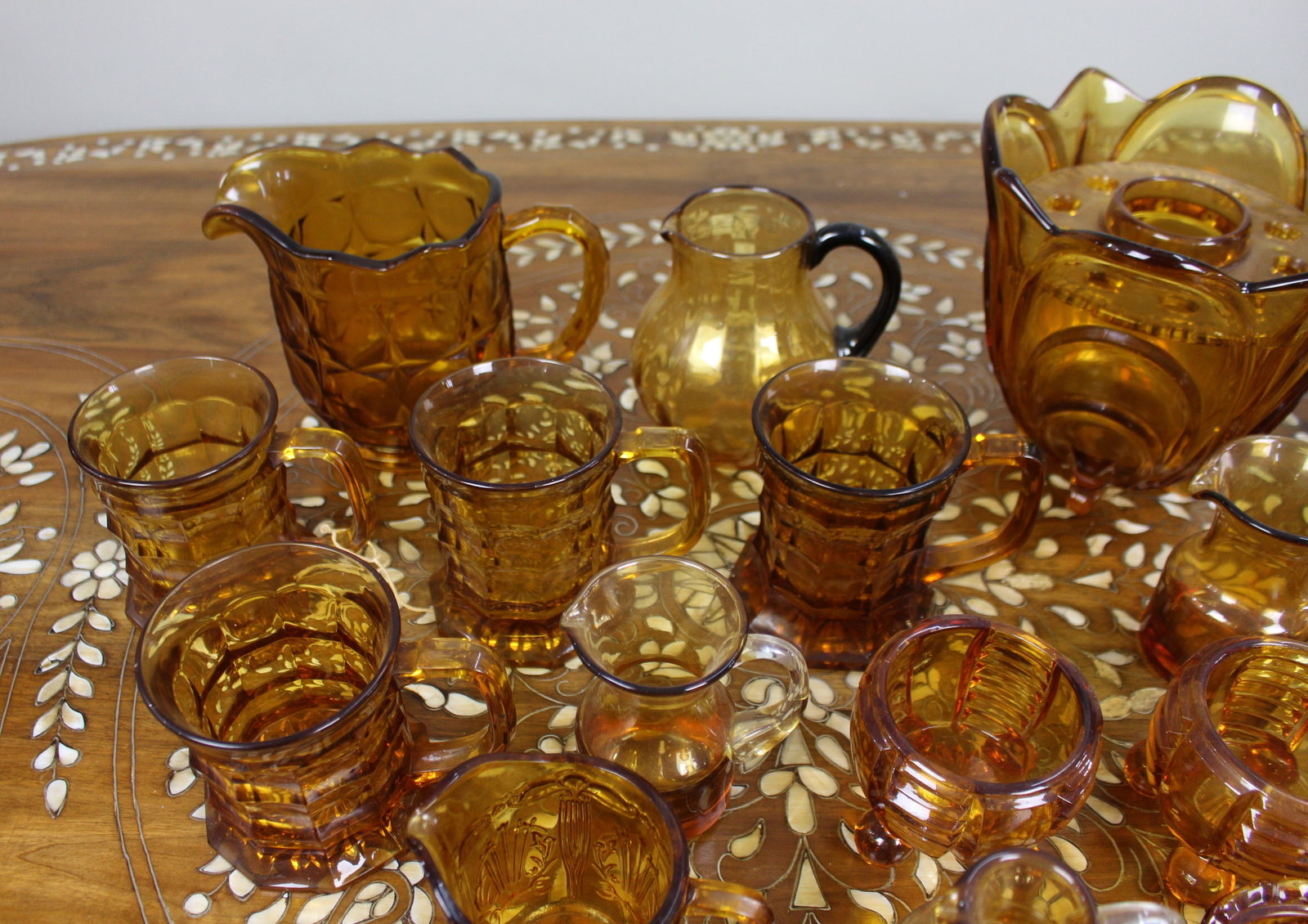 Collection of Amber Glass - 3