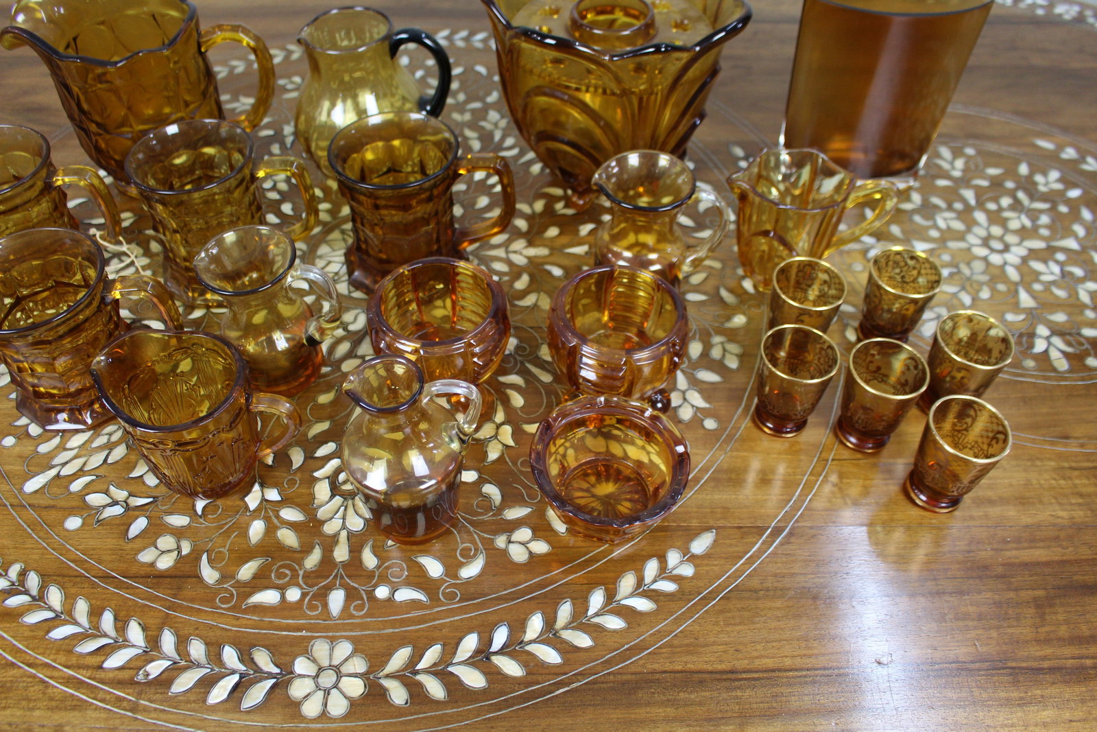 Collection of Amber Glass - 5