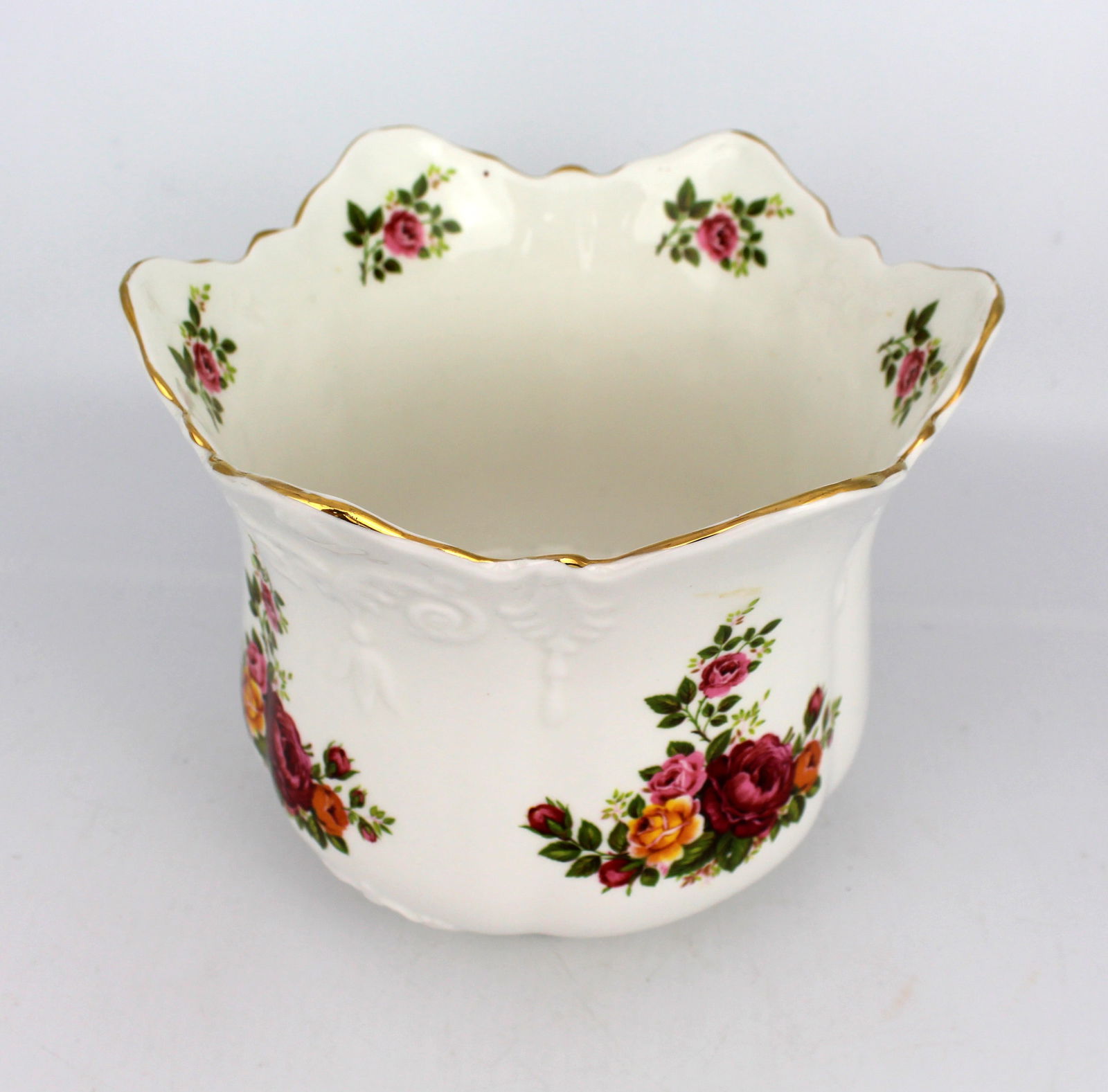 Brosnic Bone China Country Roses Cache Pot - 2