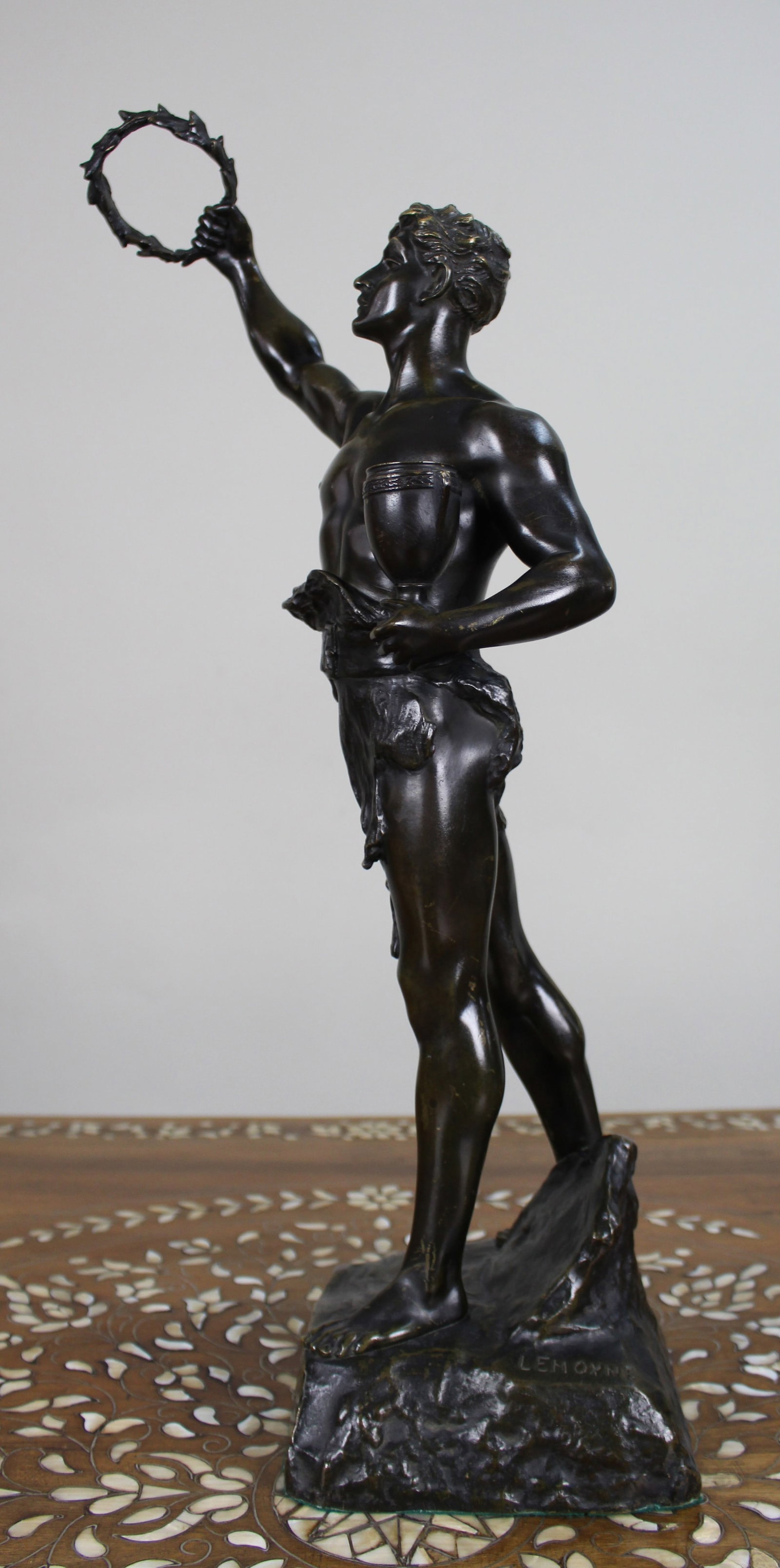 Fine Late 19th Century Bronze Figure Signed Lemoyne - 6