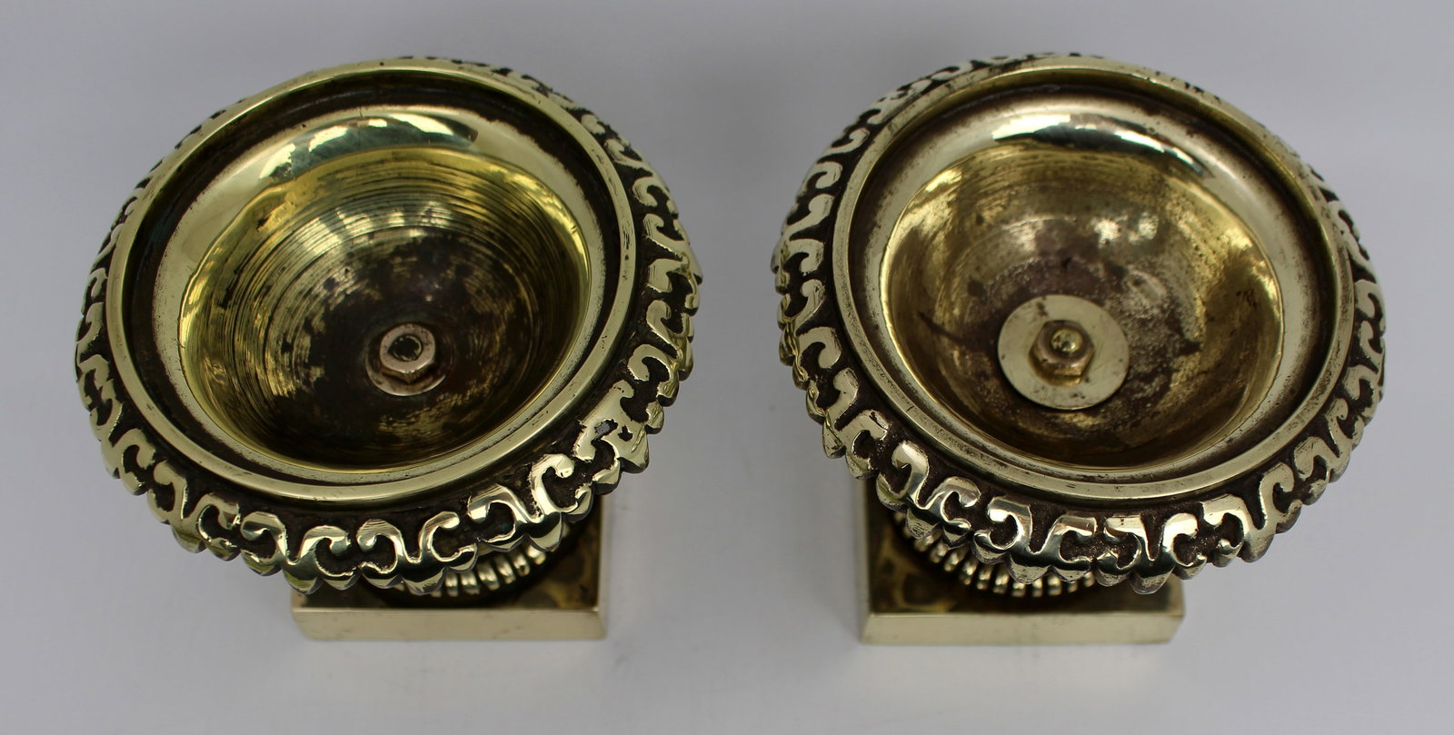 Pair of Grand Tour Style Bronze Urns c.1900 - 12