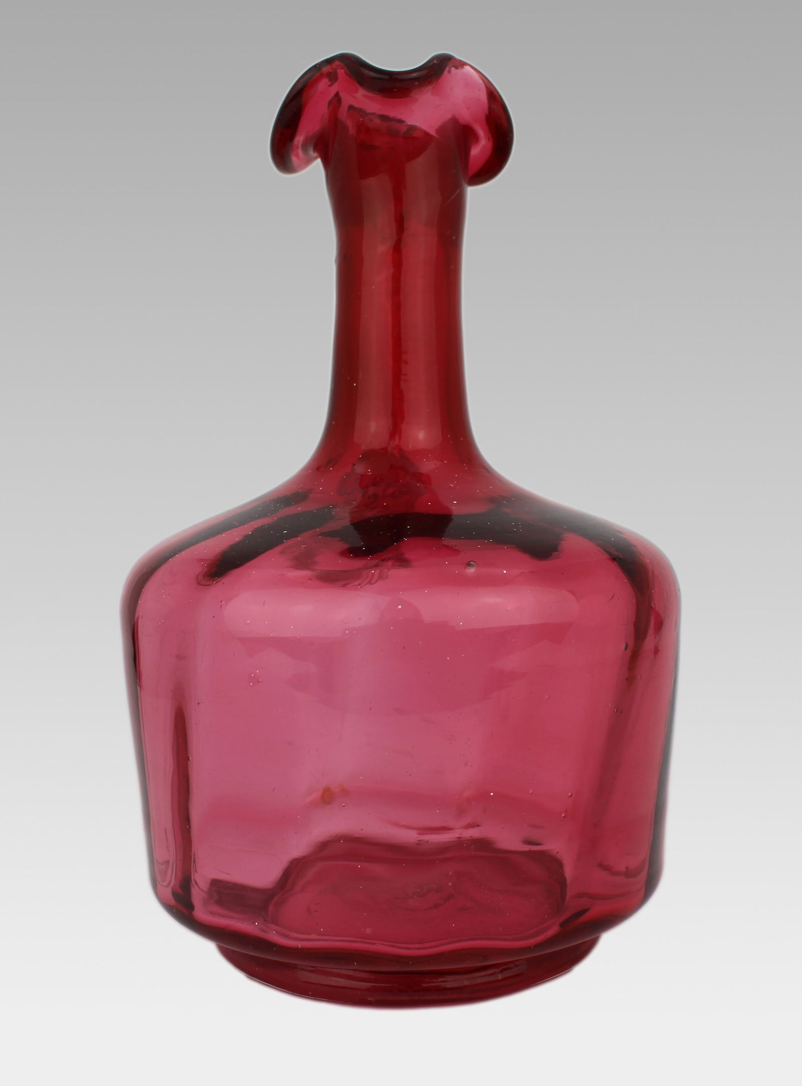 Victorian Cranberry Glass Jug - 2