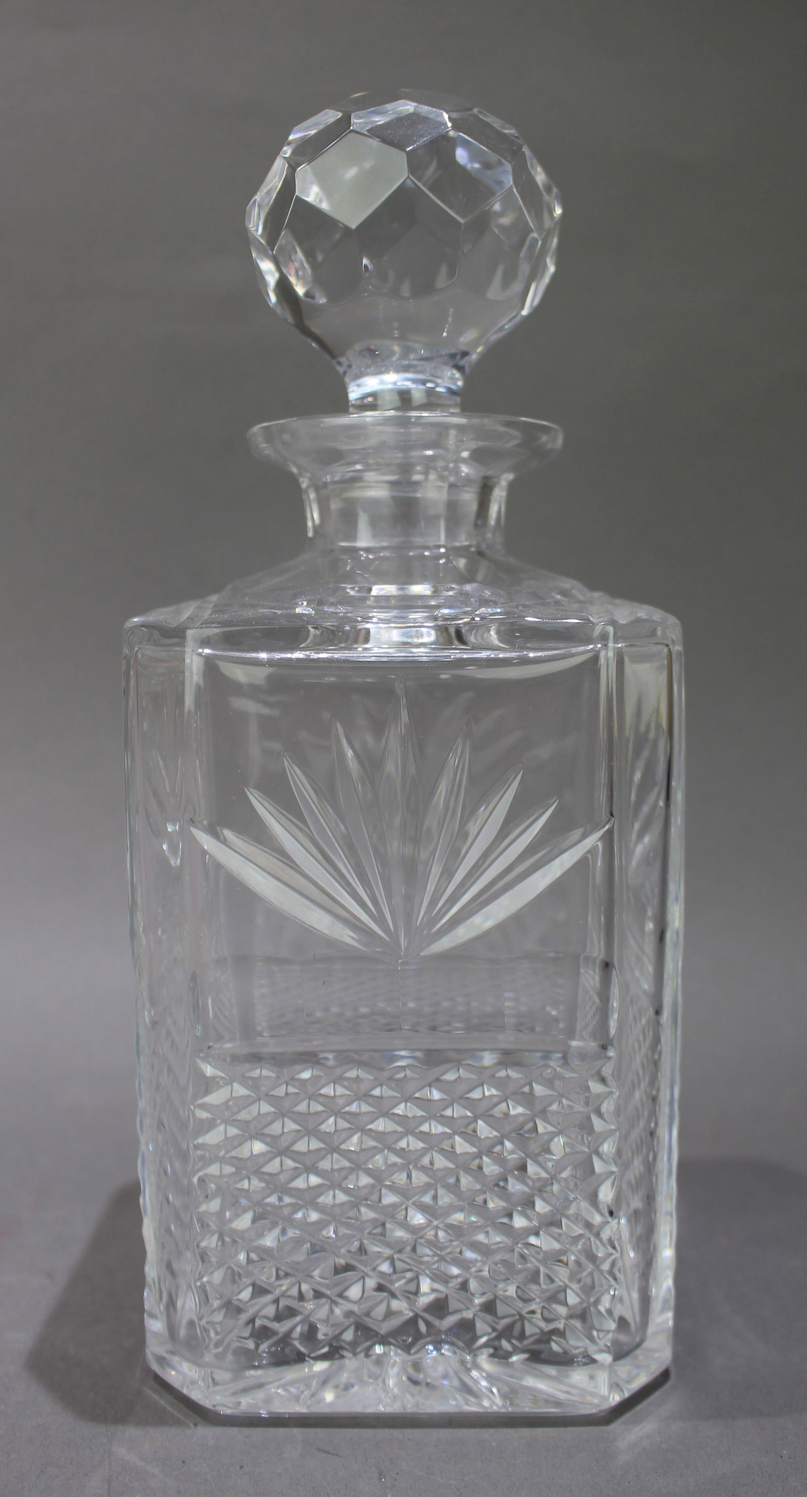 Vintage Edinburgh Crystal Square Shaped Spirit Decanter - 2