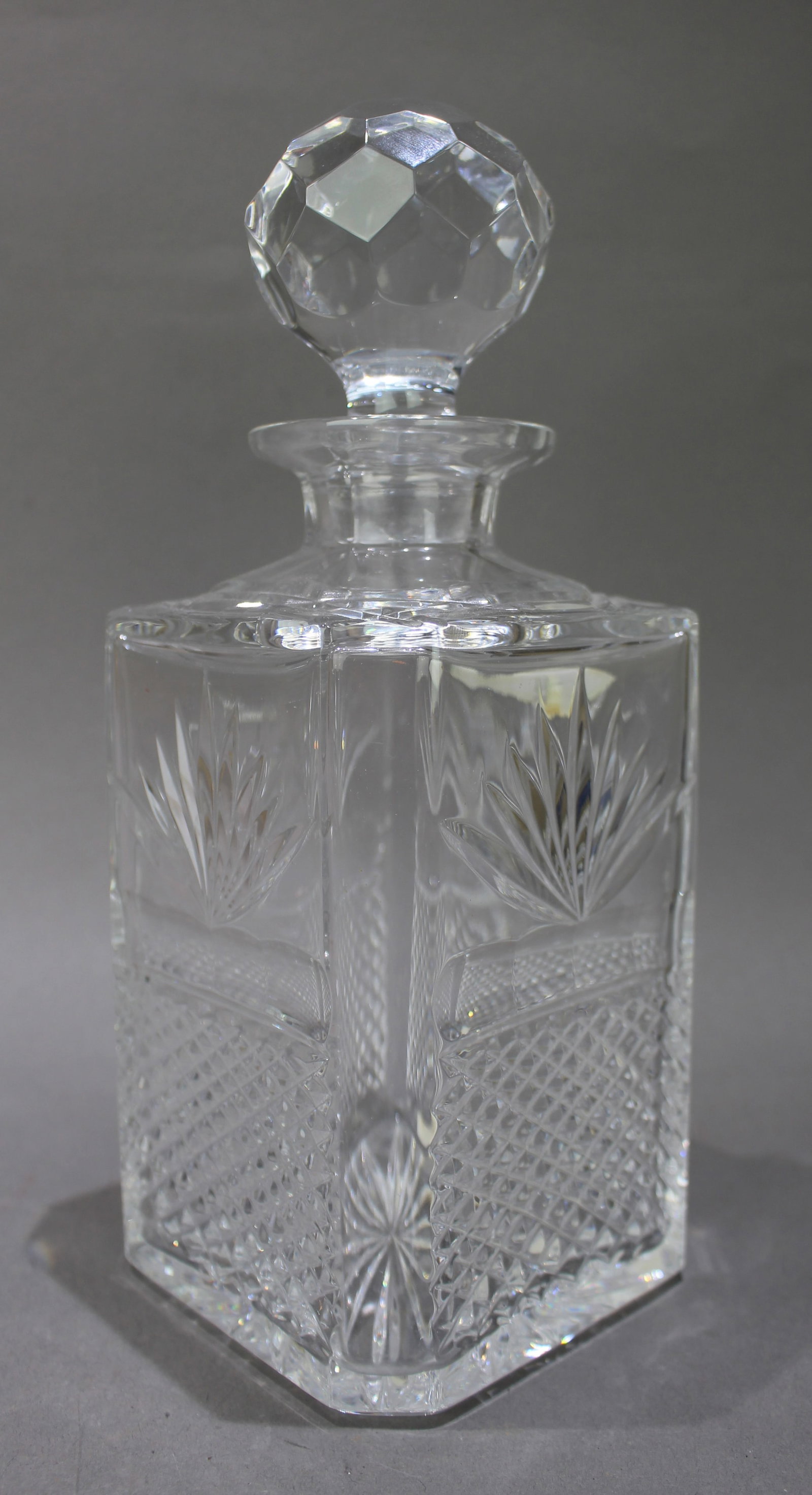 Vintage Edinburgh Crystal Square Shaped Spirit Decanter - 3