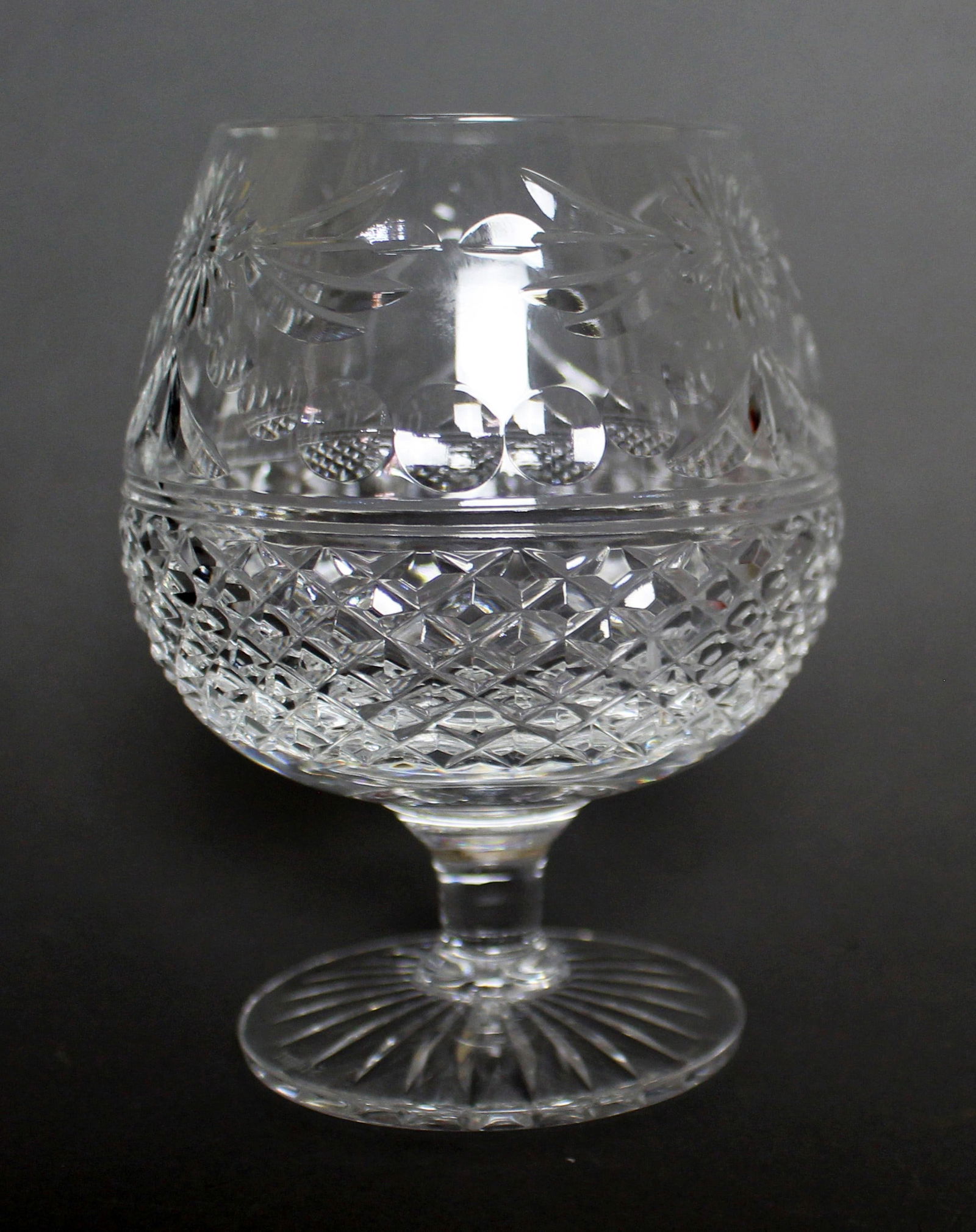 Set of 6 Stuart Beaconsfield Cut Brandy Glasses - 2