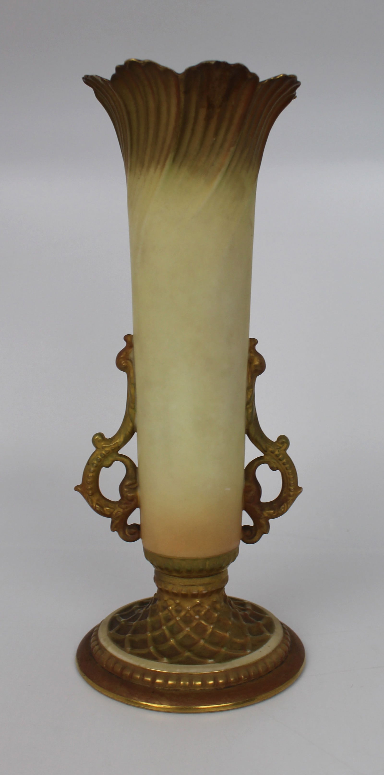 Early 20th c. Royal Worcester Blush Vase - 6