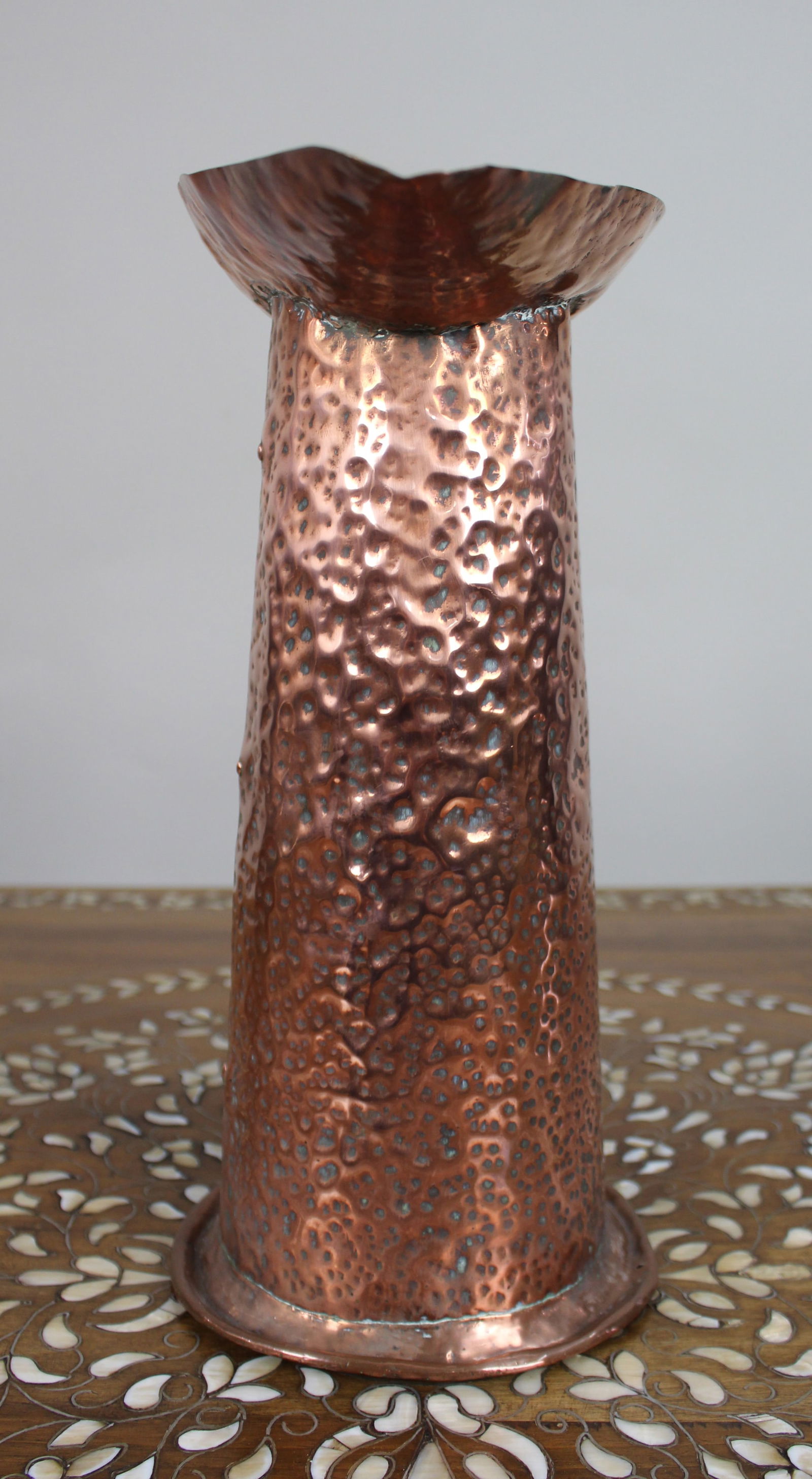 Large Arts & Crafts Hammered Copper Jug, c.1900 - 2