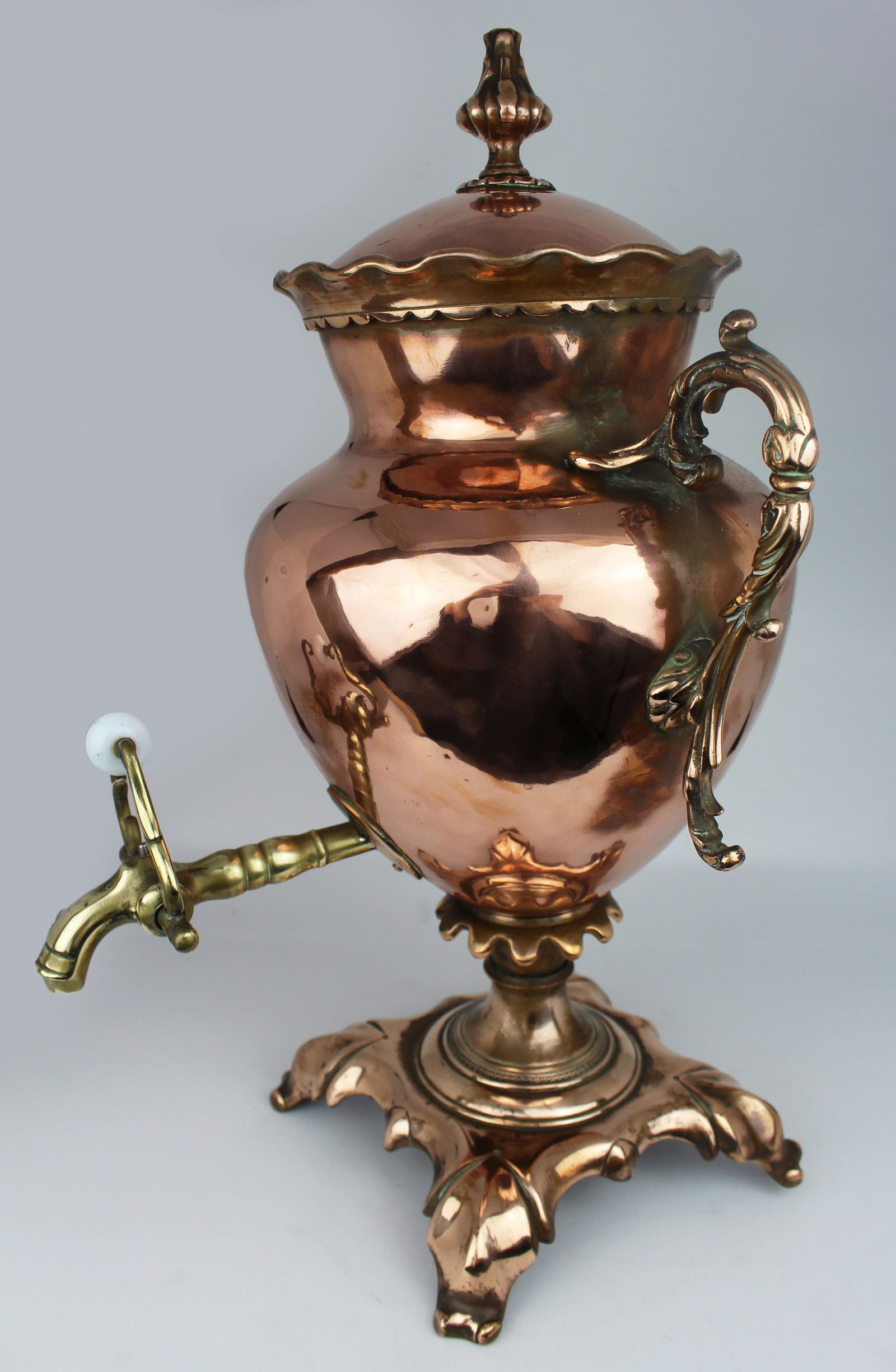 Antique 19th c. Copper & Brass Samovar (1 of 7)