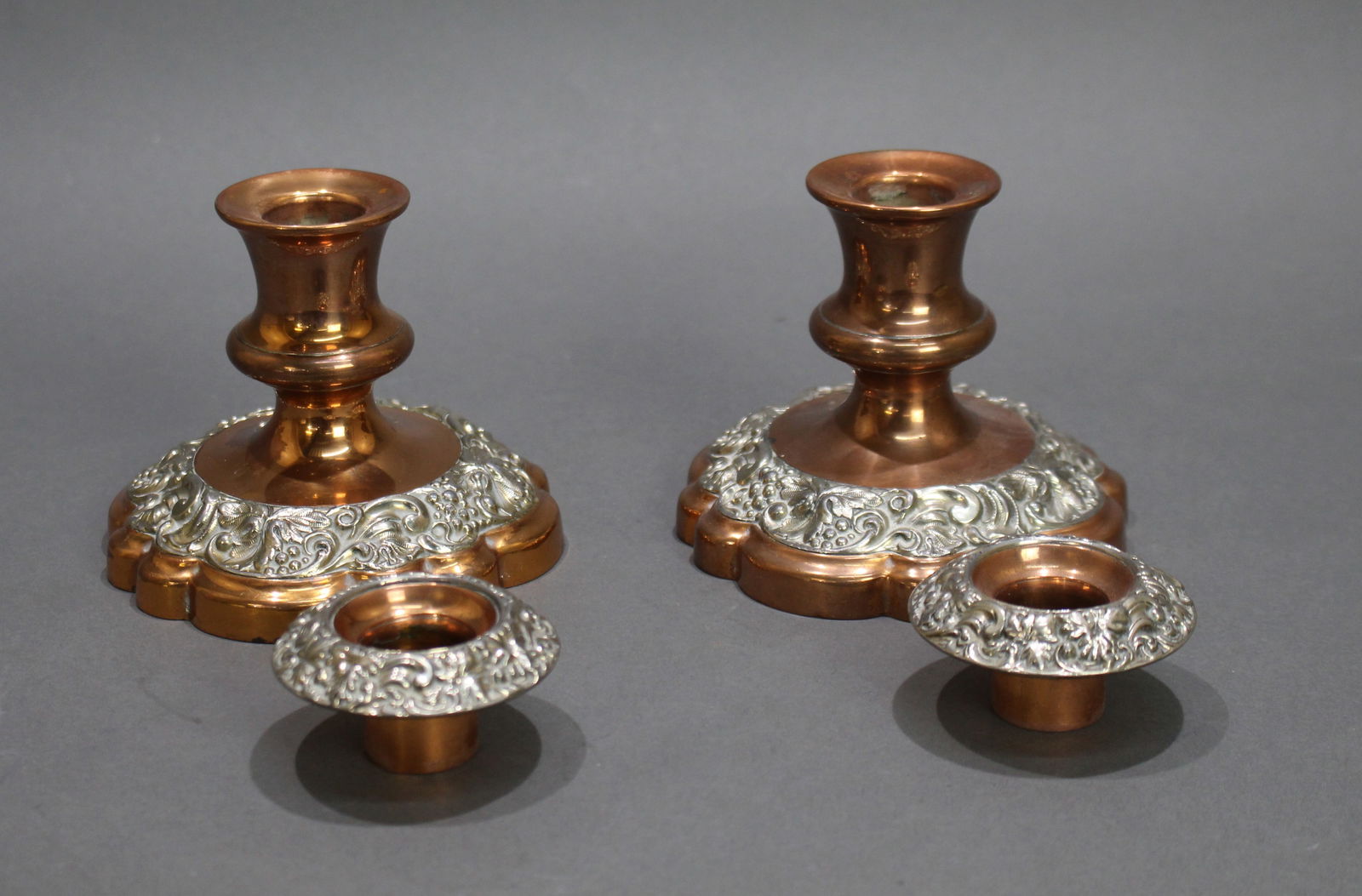Pair of Early 19th Century Sheffield Plate Candlesticks - 2