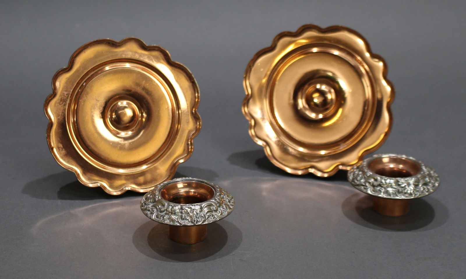 Pair of Early 19th Century Sheffield Plate Candlesticks - 3