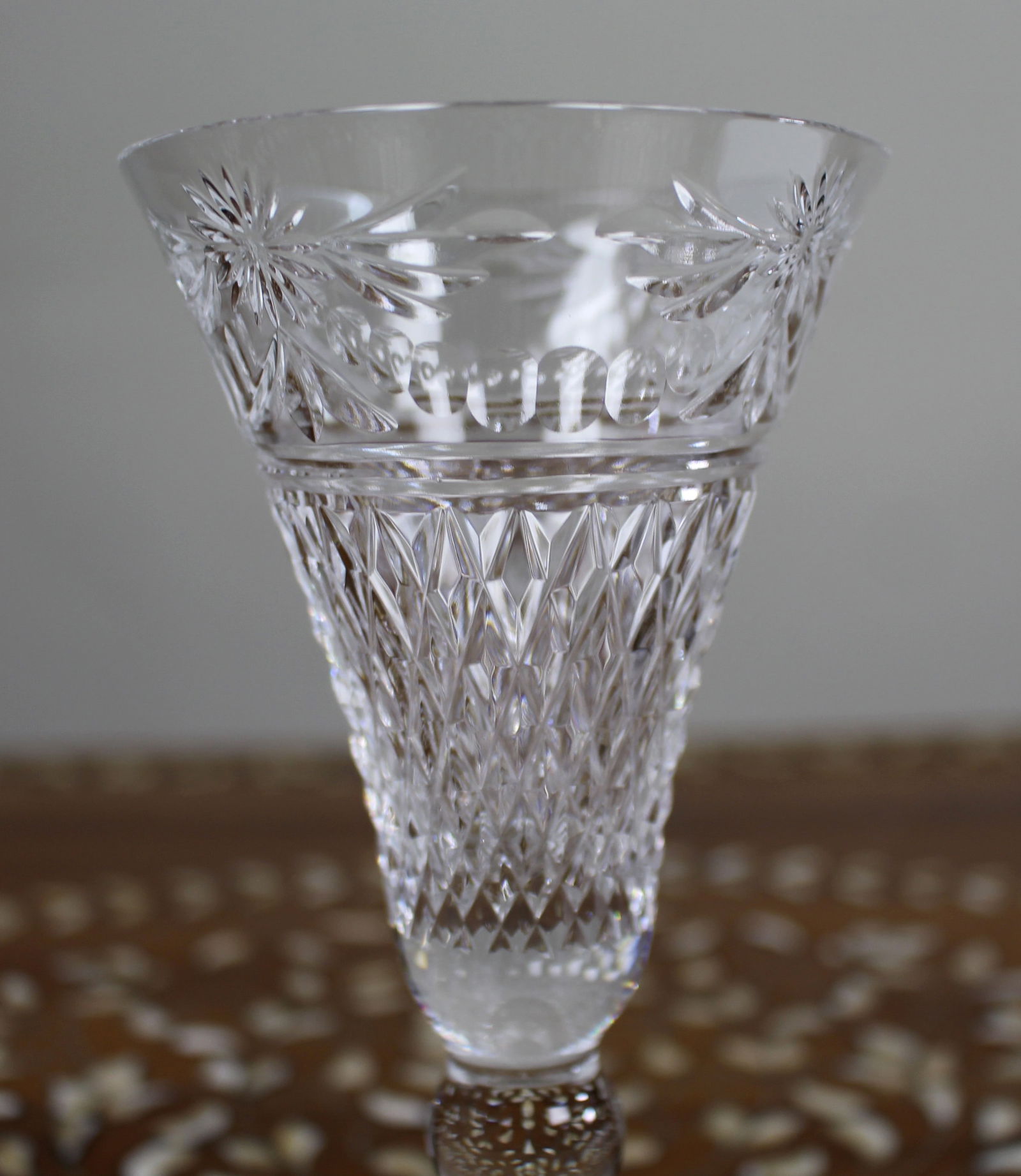 Set of 6 Fine Stuart Crystal Beaconsfield Cut Wine Glasses - 7