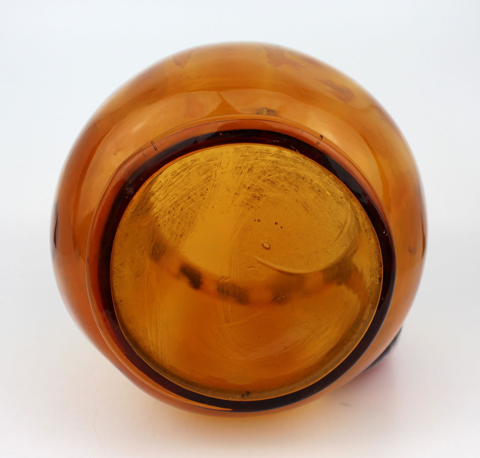 Large Amber Glass Jug c.1940 - 3