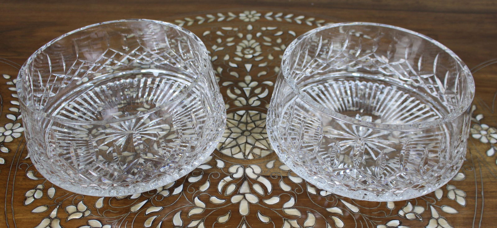 Pair of Vintage Waterford Hand-Cut Crystal Bowls - 2