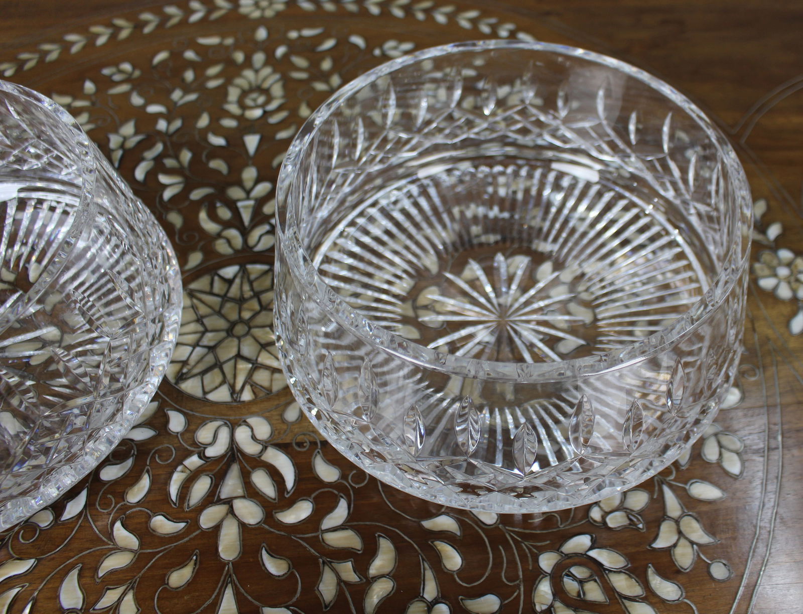 Pair of Vintage Waterford Hand-Cut Crystal Bowls - 5