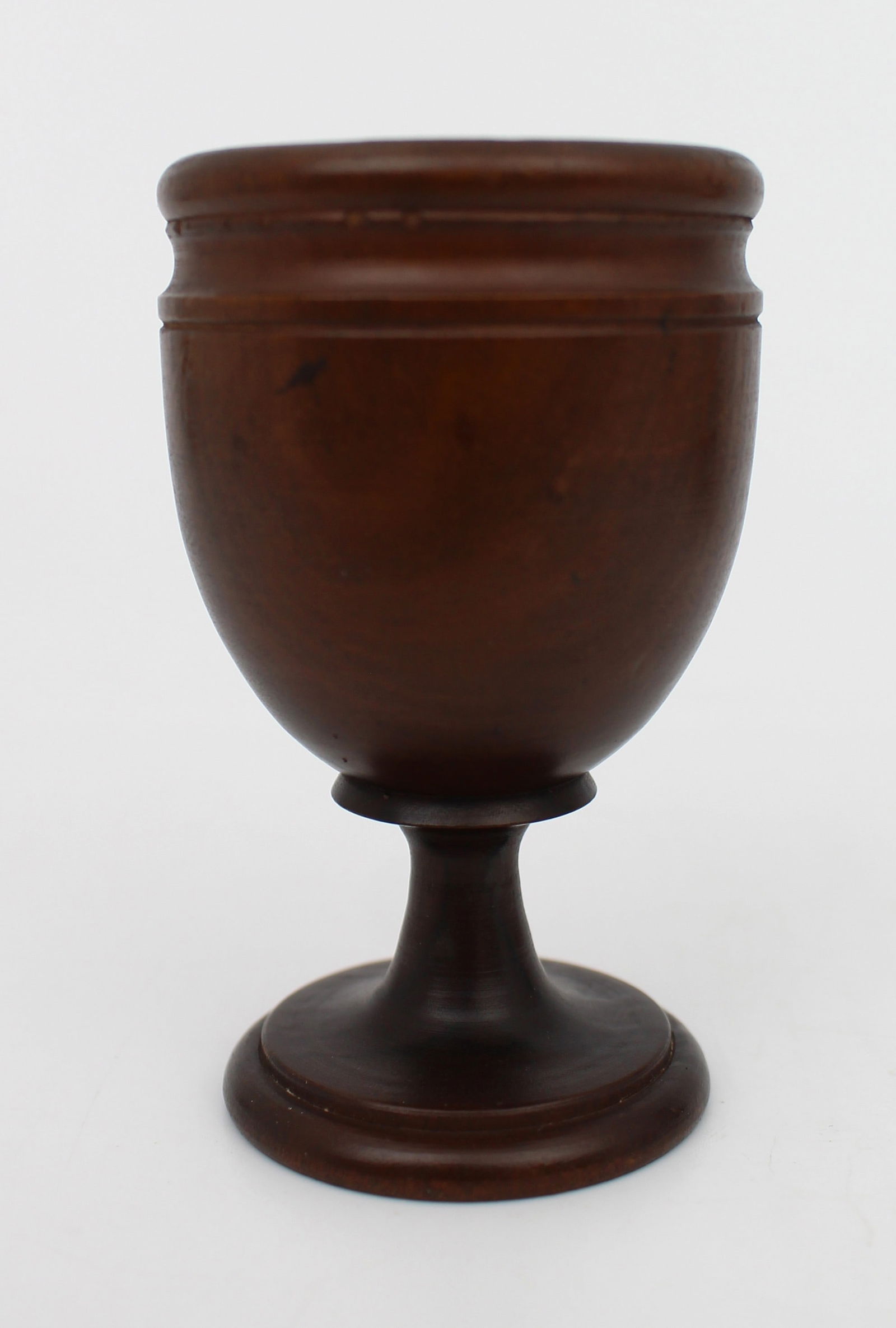 Small Turned Rosewood Goblet or Egg Cup, 19th Century - 2