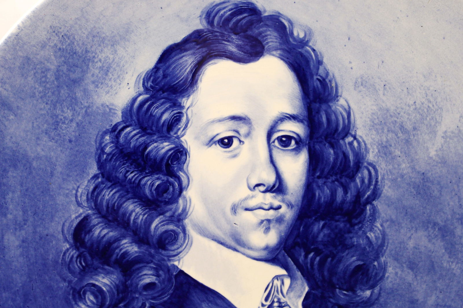 Fine Royal Bonn Blue & White Portrait Charger – Van Genden, c.1890 - 2