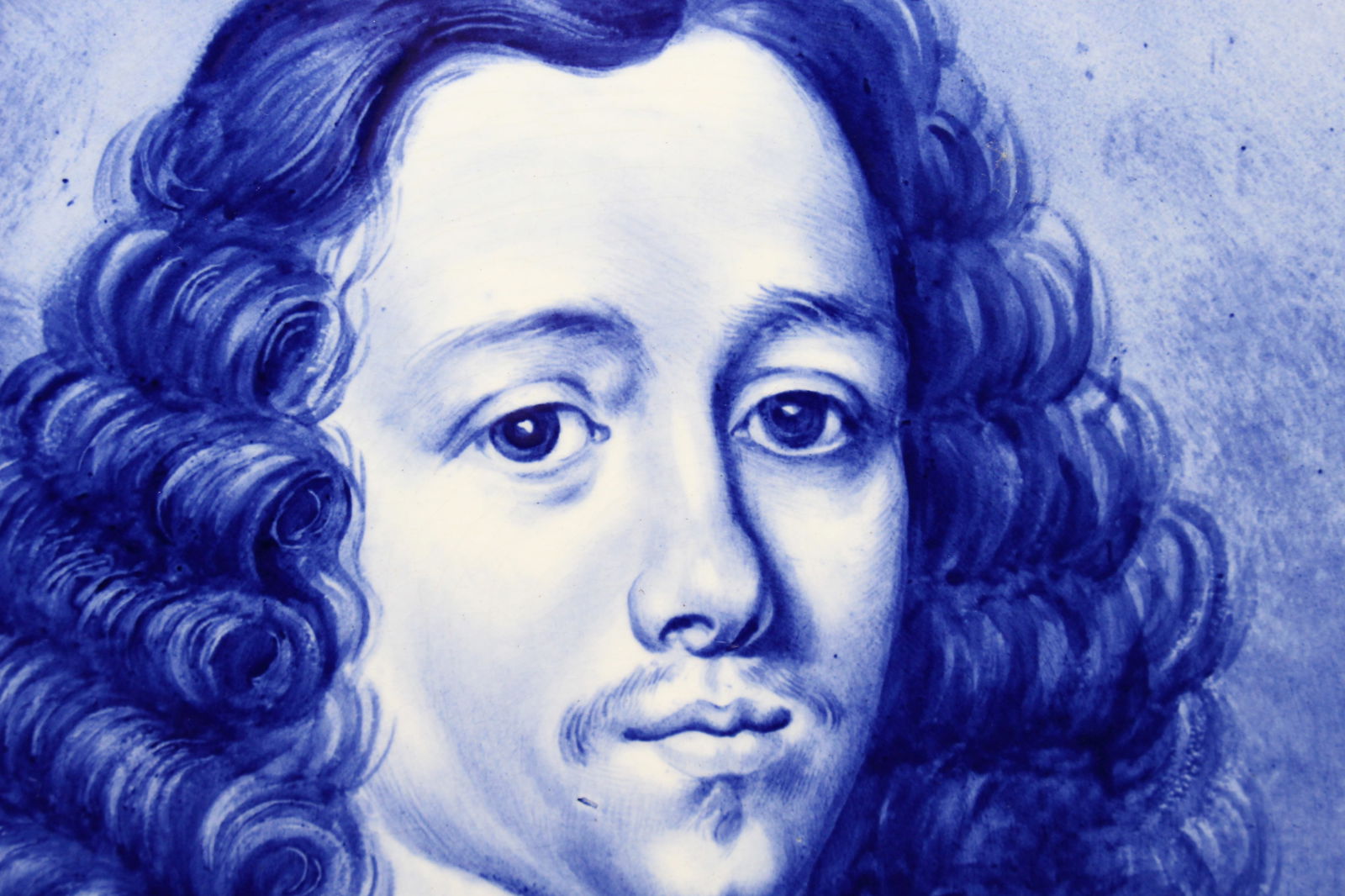 Fine Royal Bonn Blue & White Portrait Charger – Van Genden, c.1890 - 4