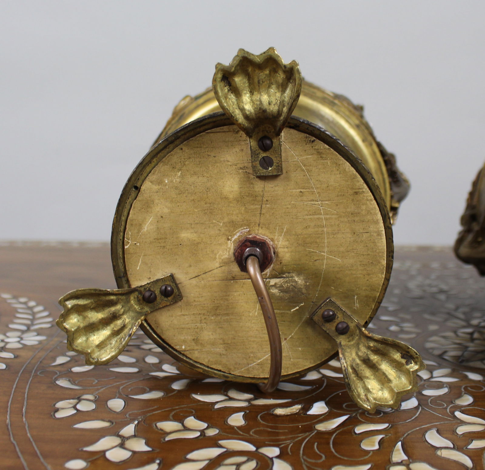 Pair of French Gilt Bronze Urn Lamps with Putti Reliefs, circa 1900 - 11