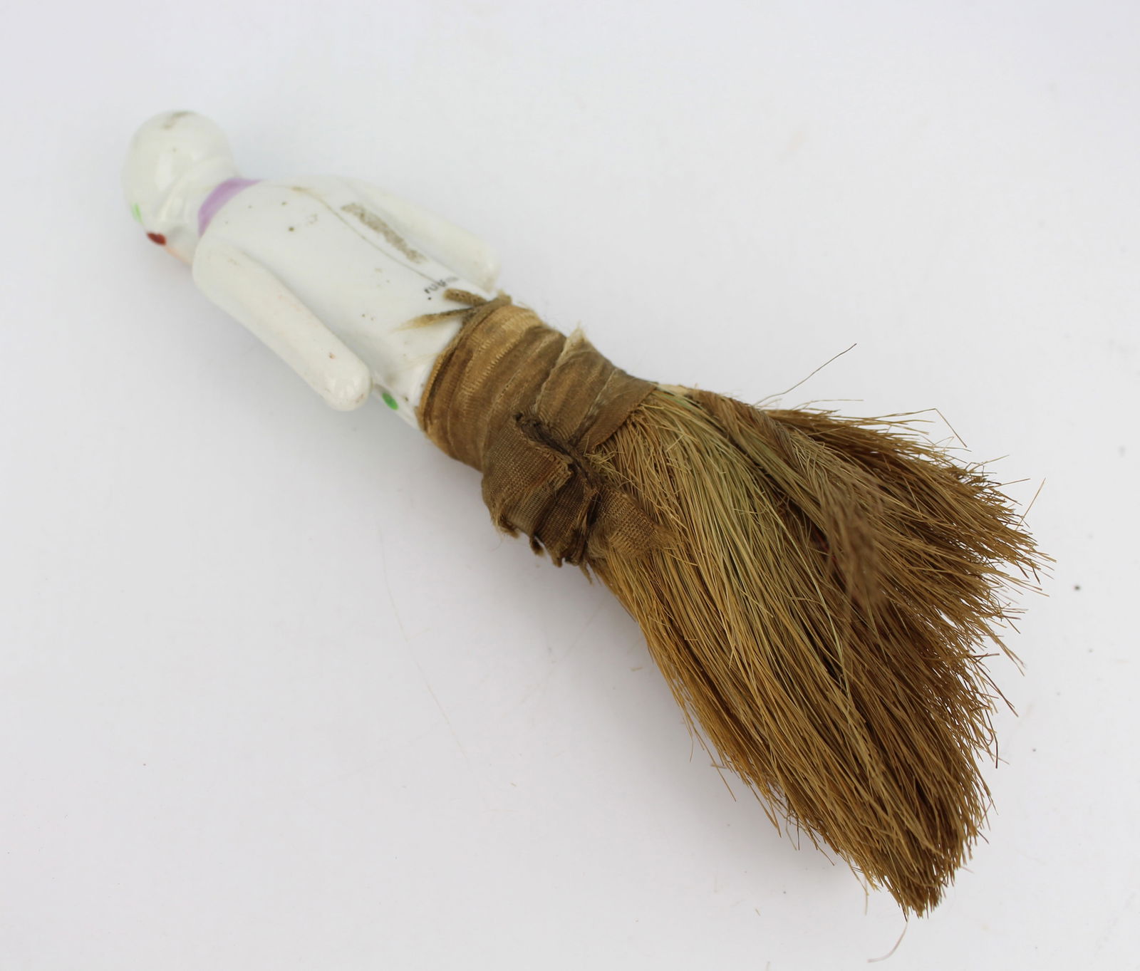 Vintage Porcelain Figural Brush - 2