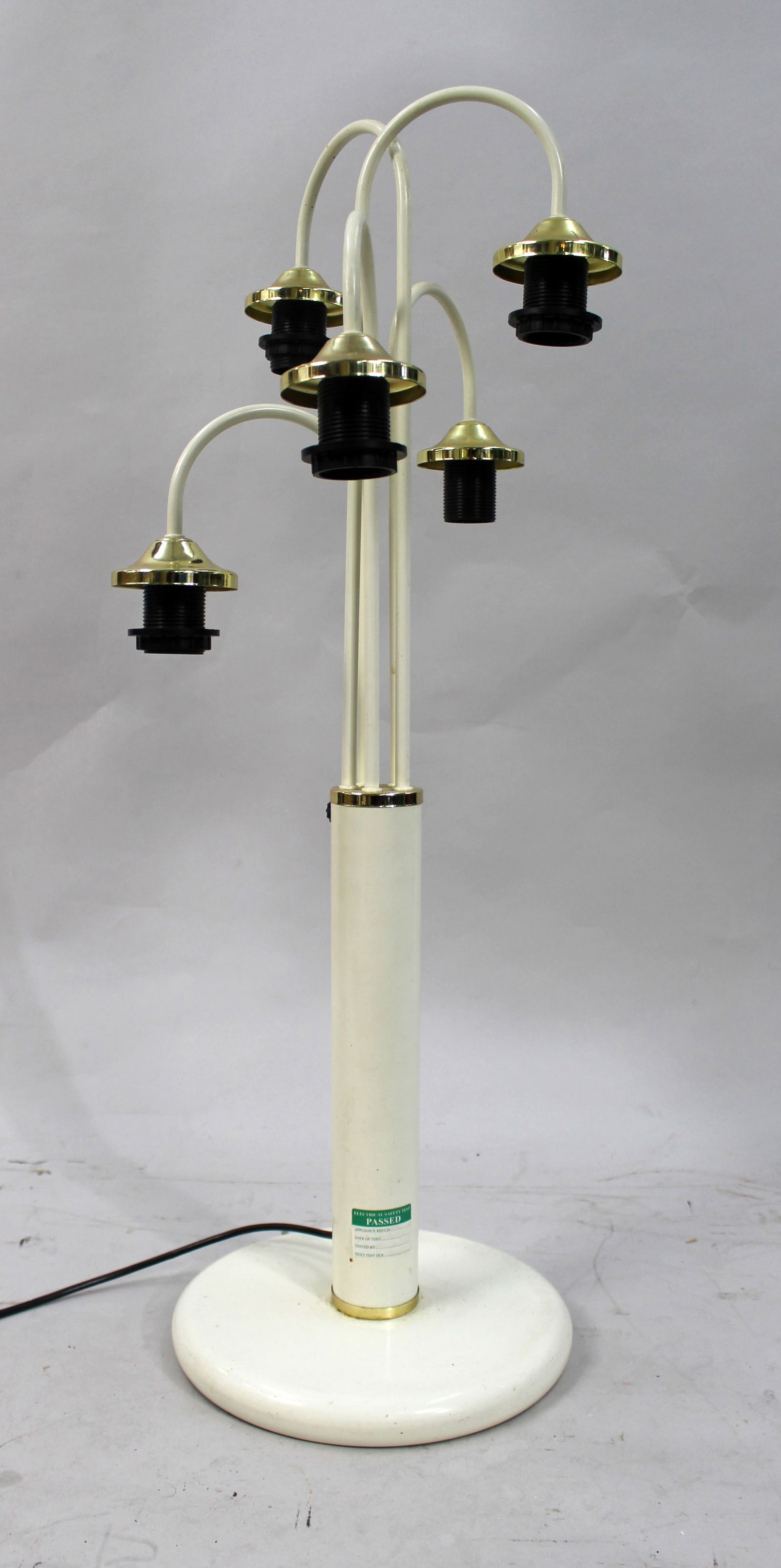 Vintage Mid Century Table Lamp: Title: Vintage Mid Century Table Lamp Description: Vintage Mid Century Table Lamp Good size vintage five light table lamp Height 85 cm Without shades as pictured. The lights working though