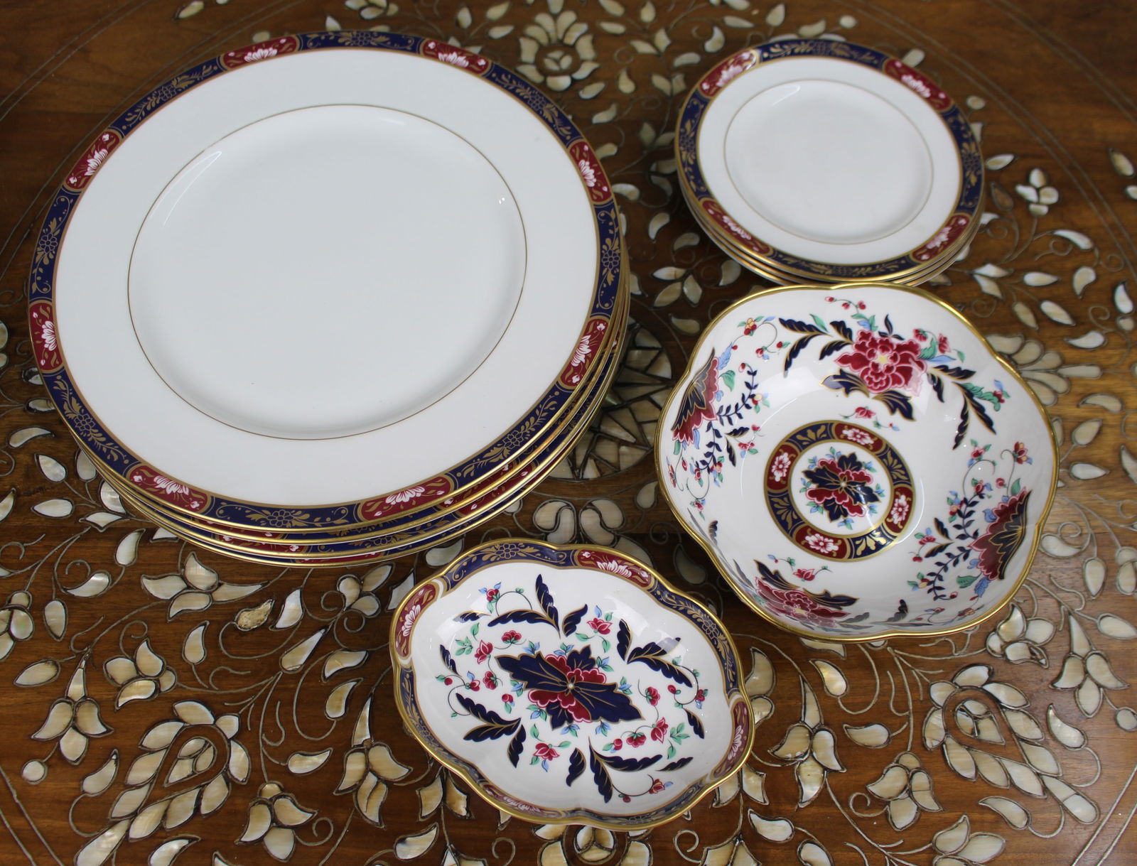 Collection of 8 Pieces of Royal Worcester Prince Regent - 2