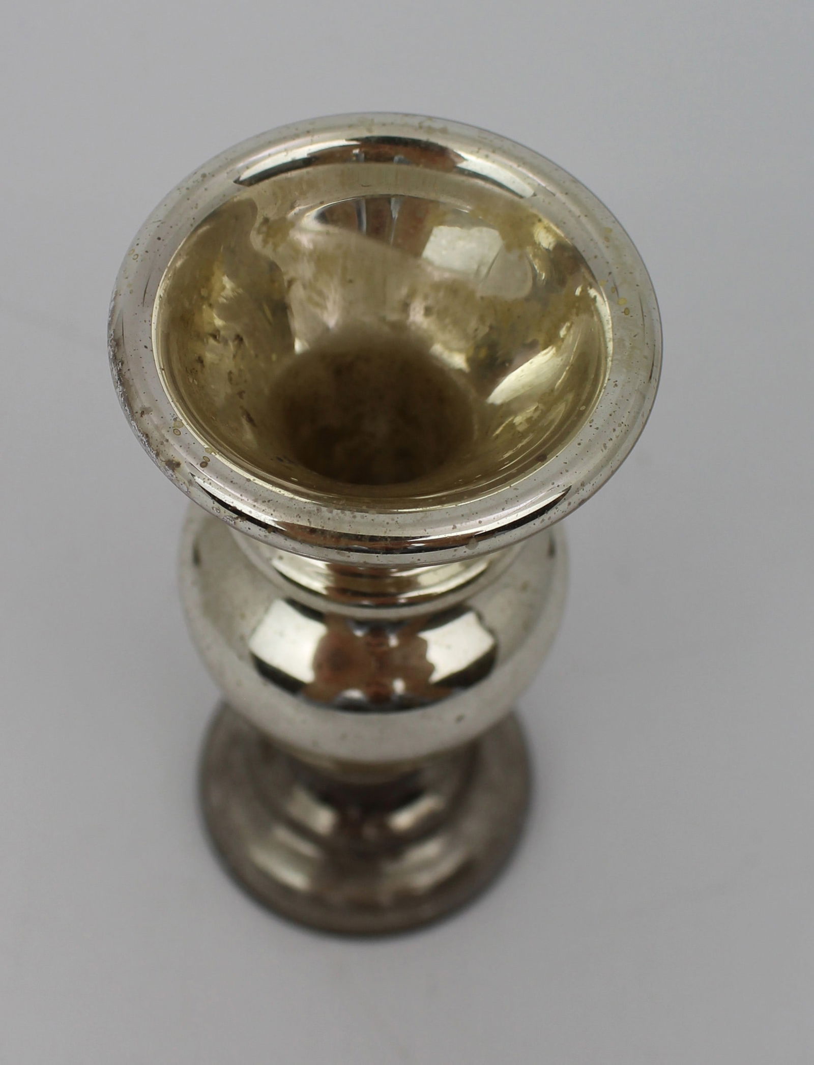 Small 19th Century Mercury Glass Vase - 3