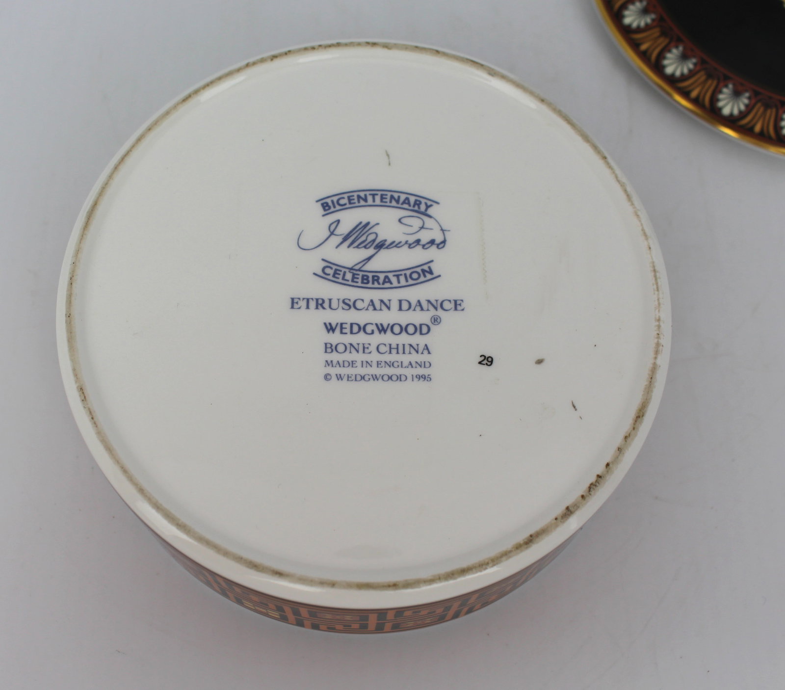Wedgwood Bone China Etruscan Dance Round Lidded Box - 3