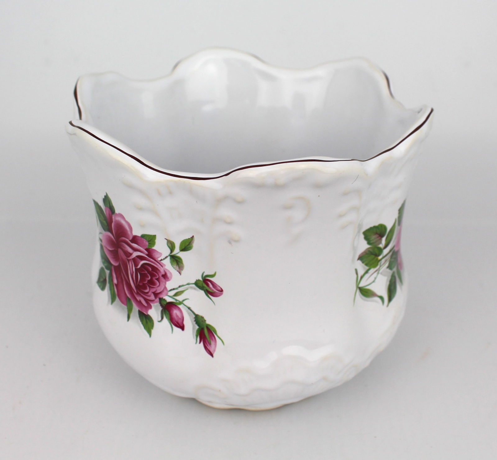 Burslem Pottery Crownford Works Jardiniere - 2