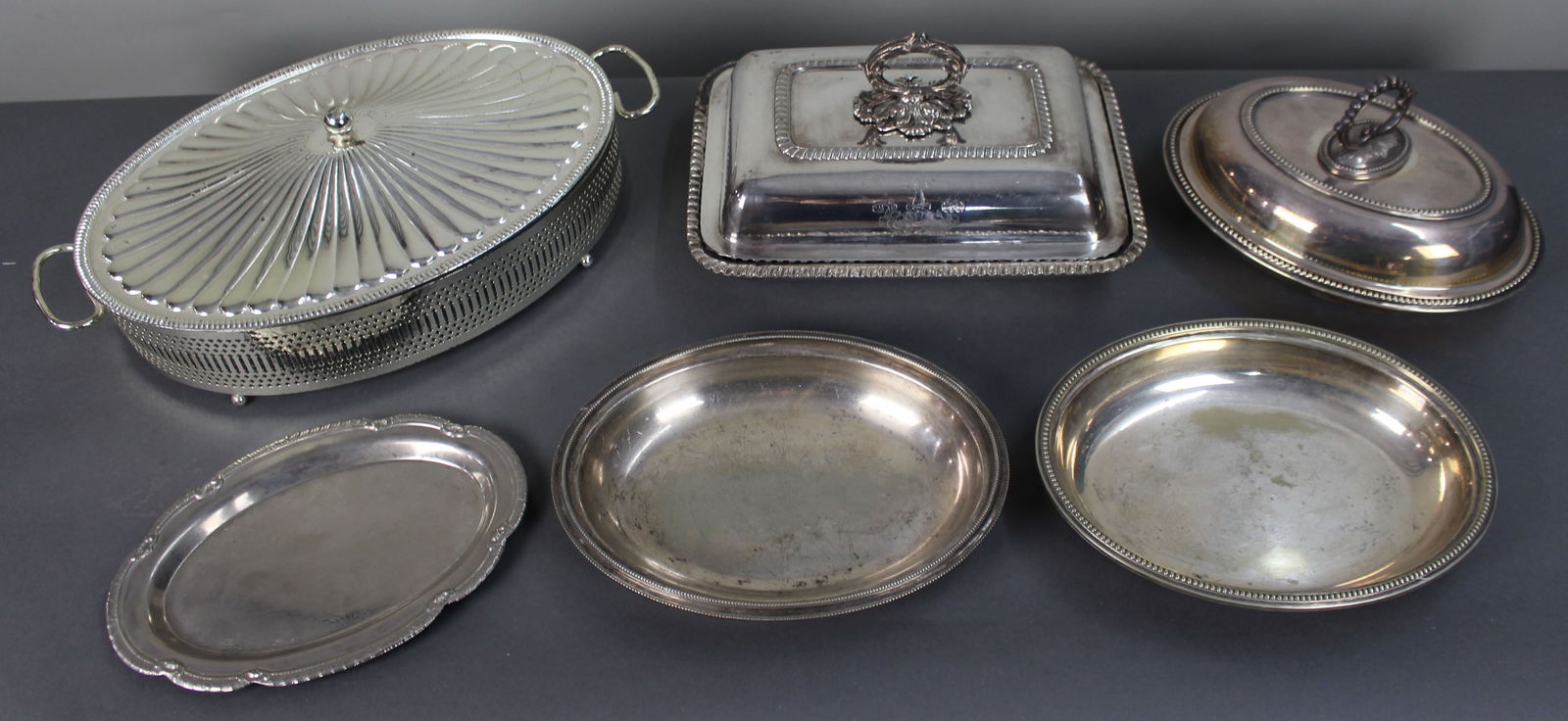 Collection of Antique & Vintage Silver Plated Serving Dishes (1 of 7)