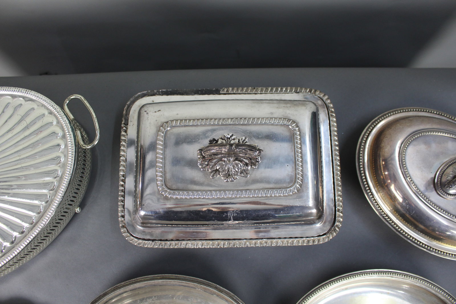 Collection of Antique & Vintage Silver Plated Serving Dishes - 4