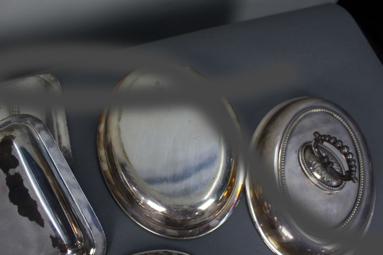 Collection of Antique & Vintage Silver Plated Serving Dishes - 7