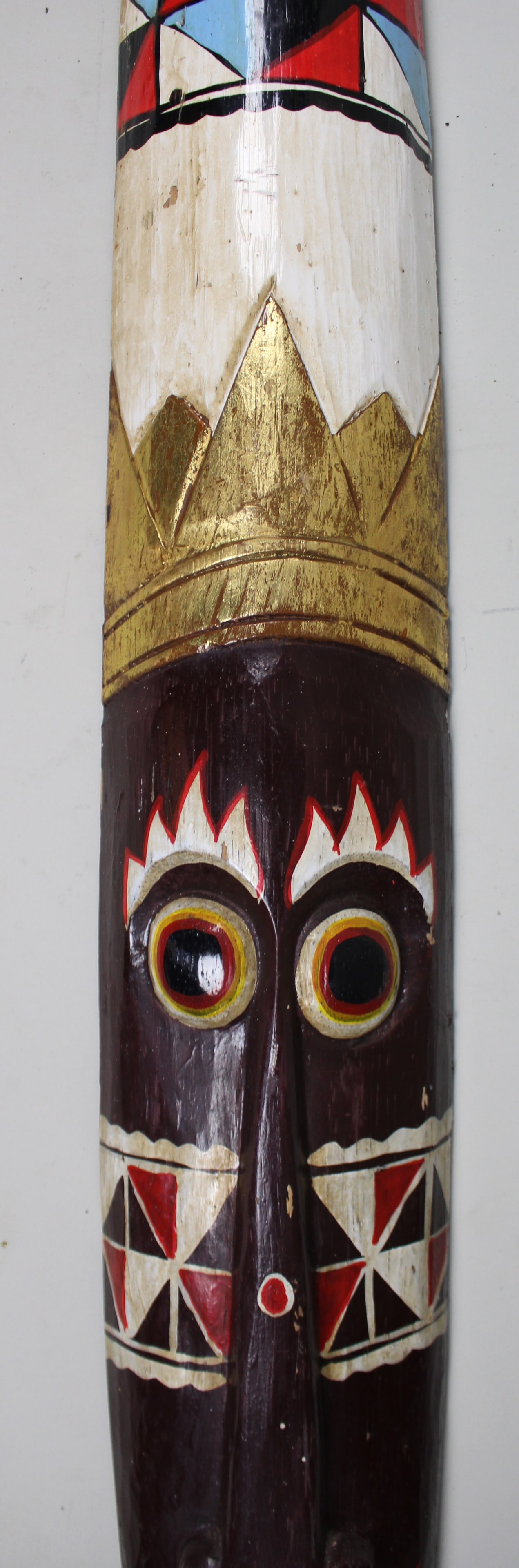Hand Painted African Tribal Mask Art - 3