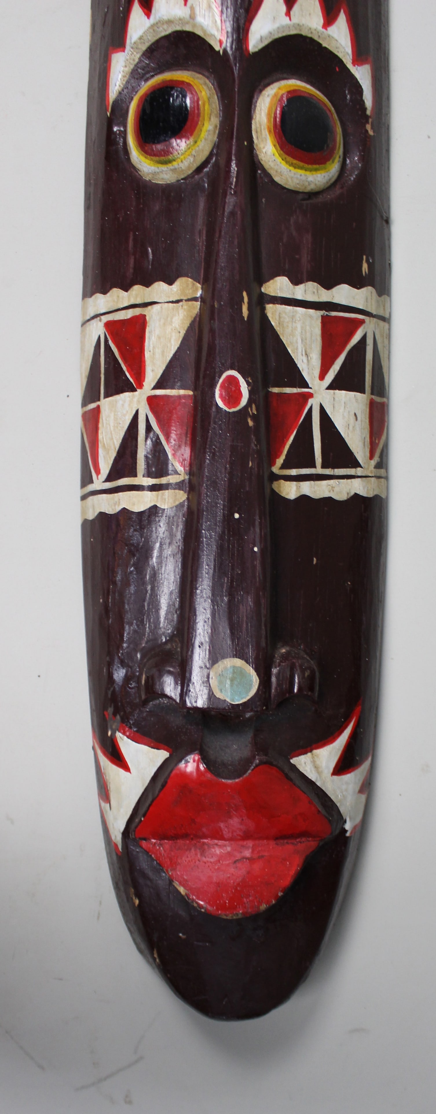 Hand Painted African Tribal Mask Art - 4