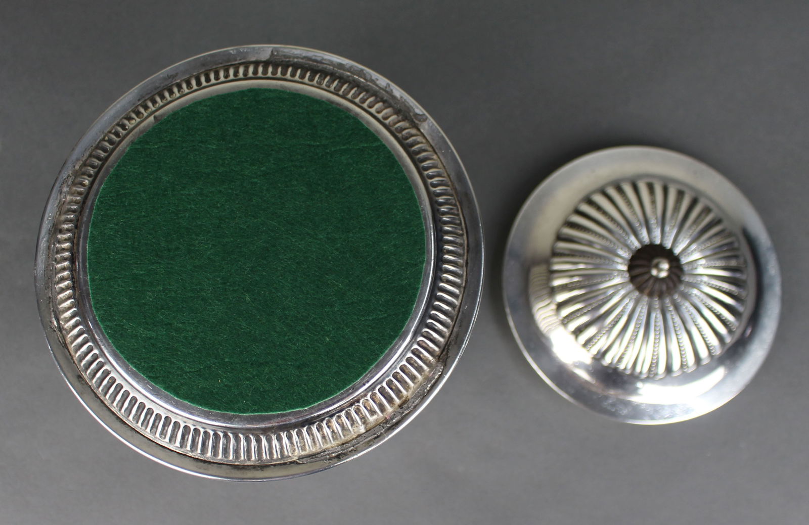 Antique Silver Plated Lidded Caddy - 6