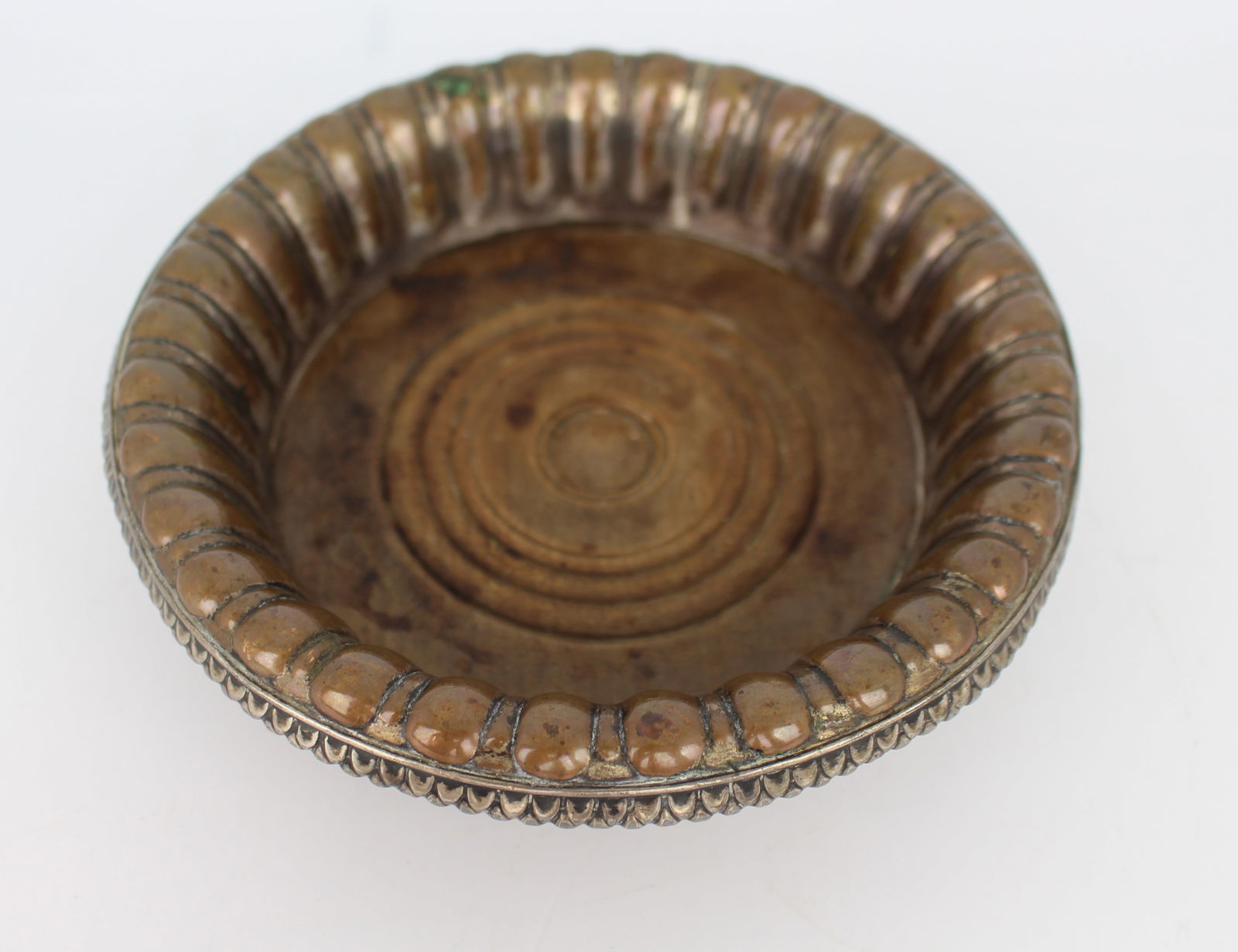 Antique Sheffield Plated Turned Wooden Wine Coaster - 2