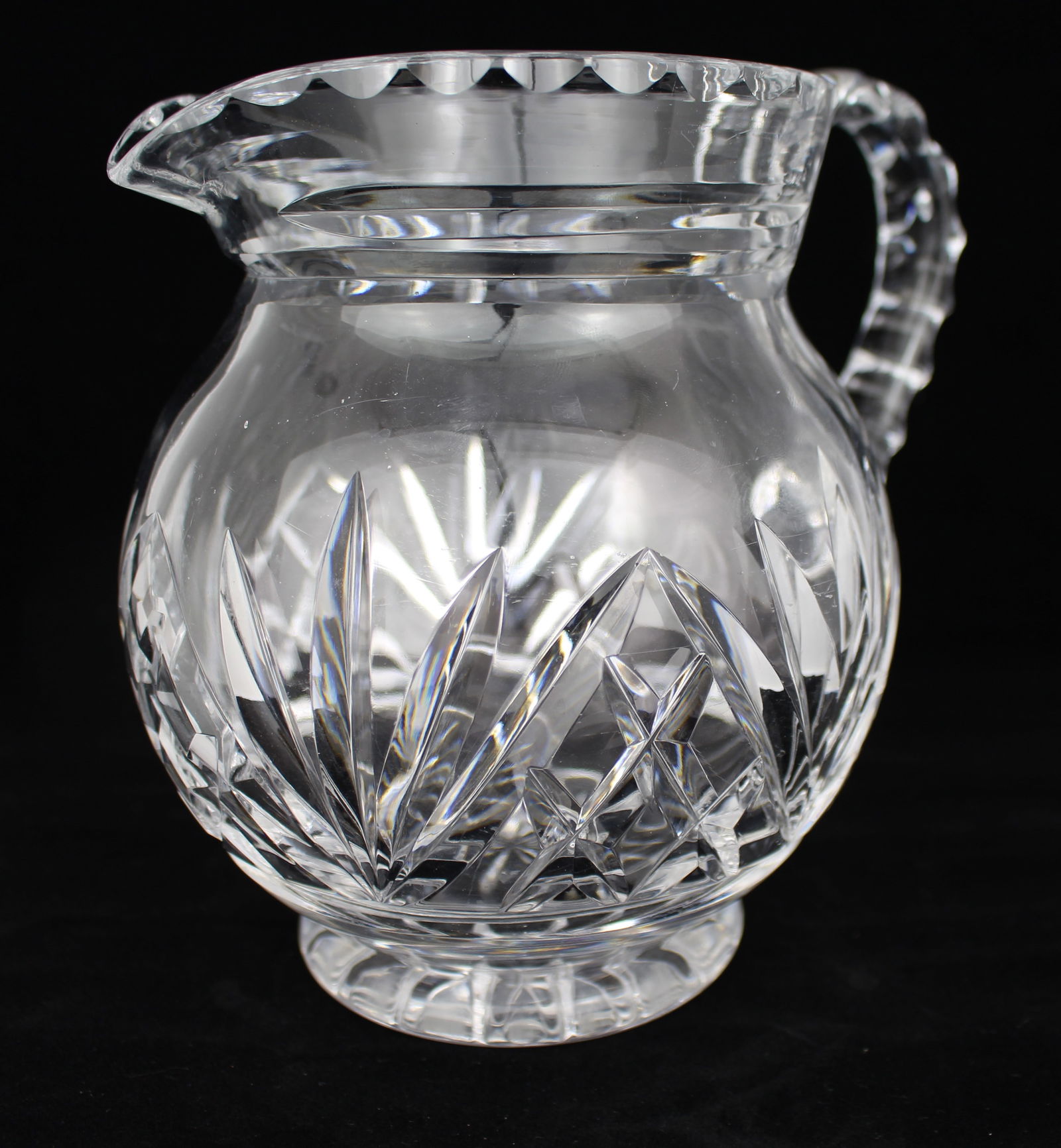 Vintage Mid 10th c. Cut Glss Crystal Jug - 2