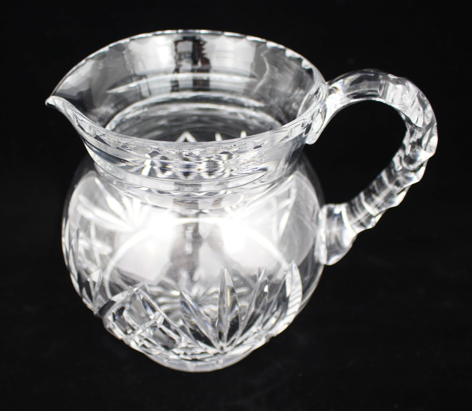 Vintage Mid 10th c. Cut Glss Crystal Jug - 4