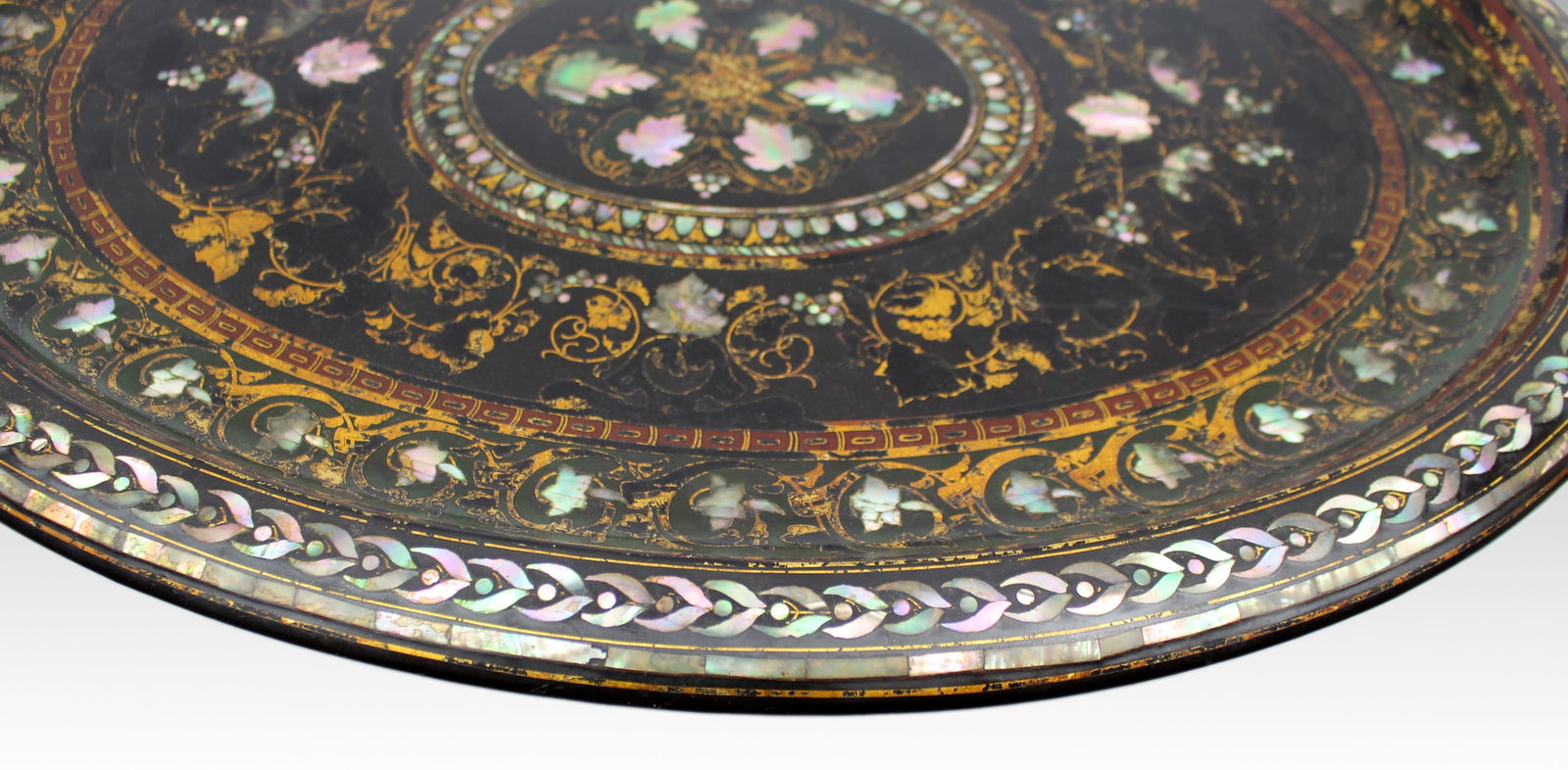 Victorian Oval Papier Mâché Tray by Benetfink & Co, London c.1870 - 7