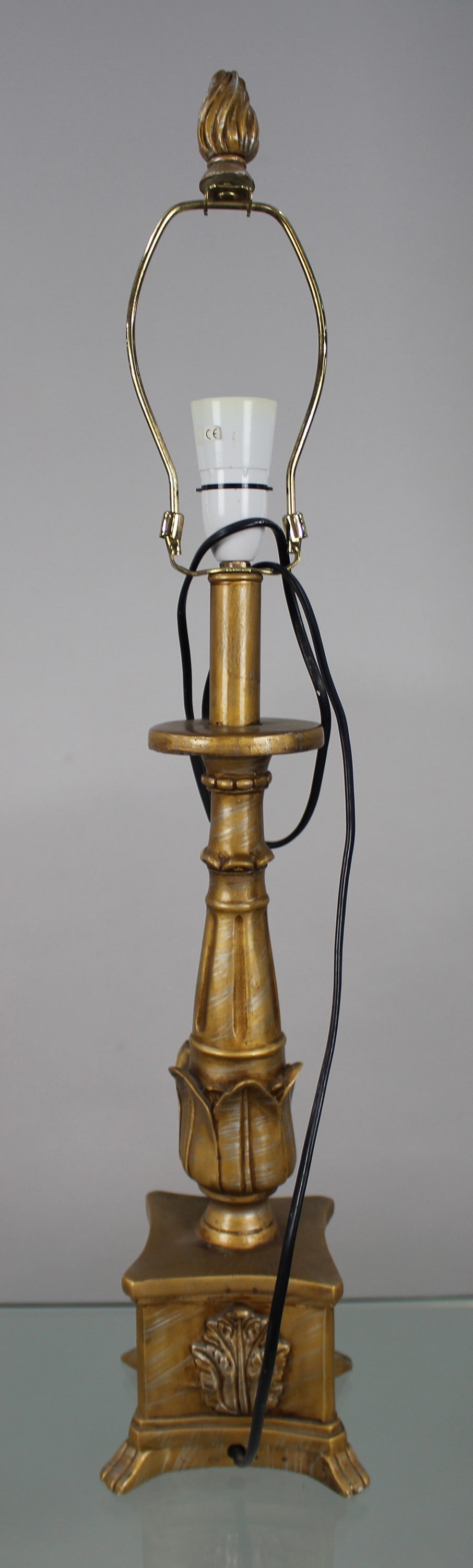 Decorative Composite Gilt Table Lamp (1 of 2)