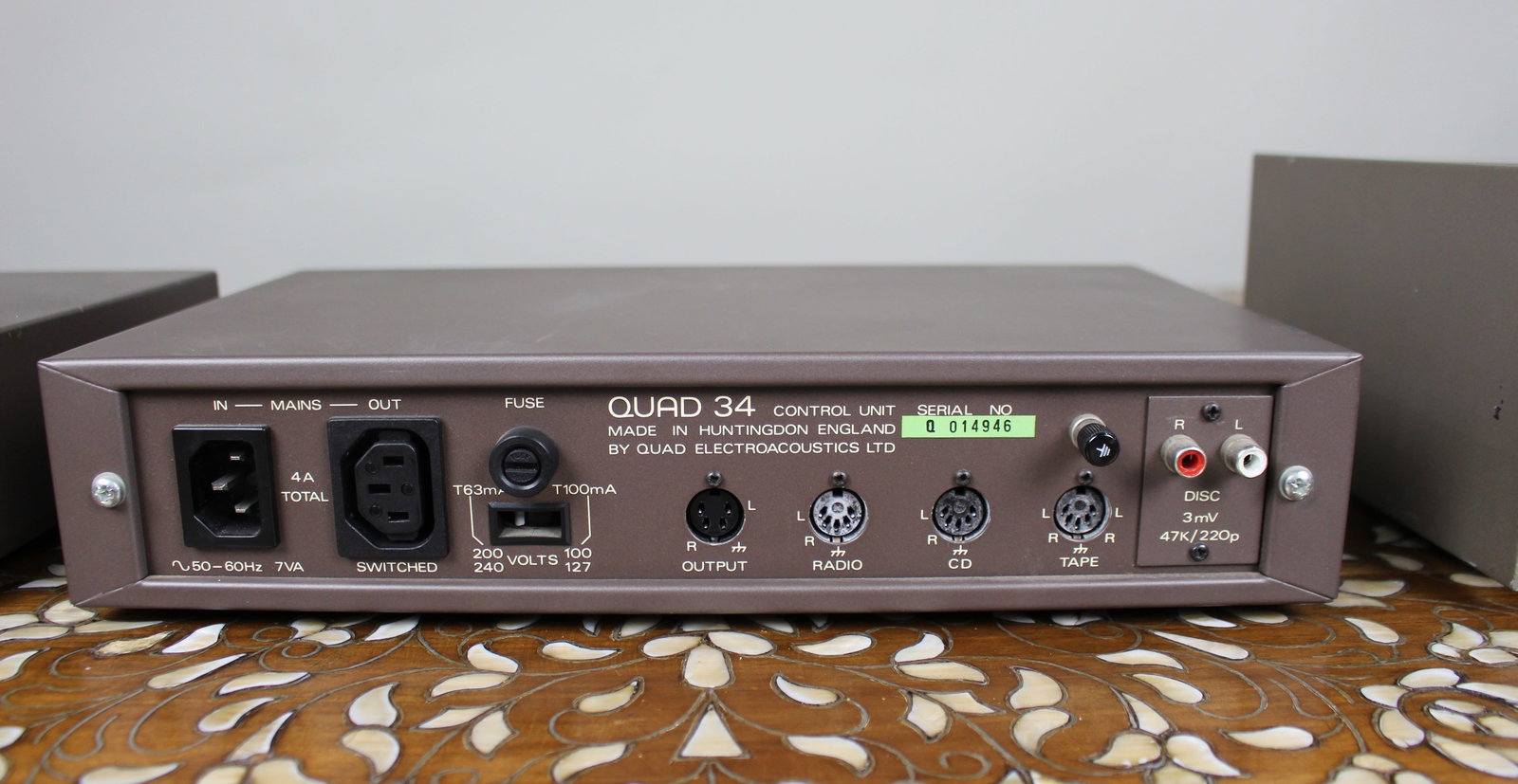 Quad 405-2 Power Amplifier, Quad 34 Preamp & Quad FM4 Tuner Vintage Hi-Fi System - 2