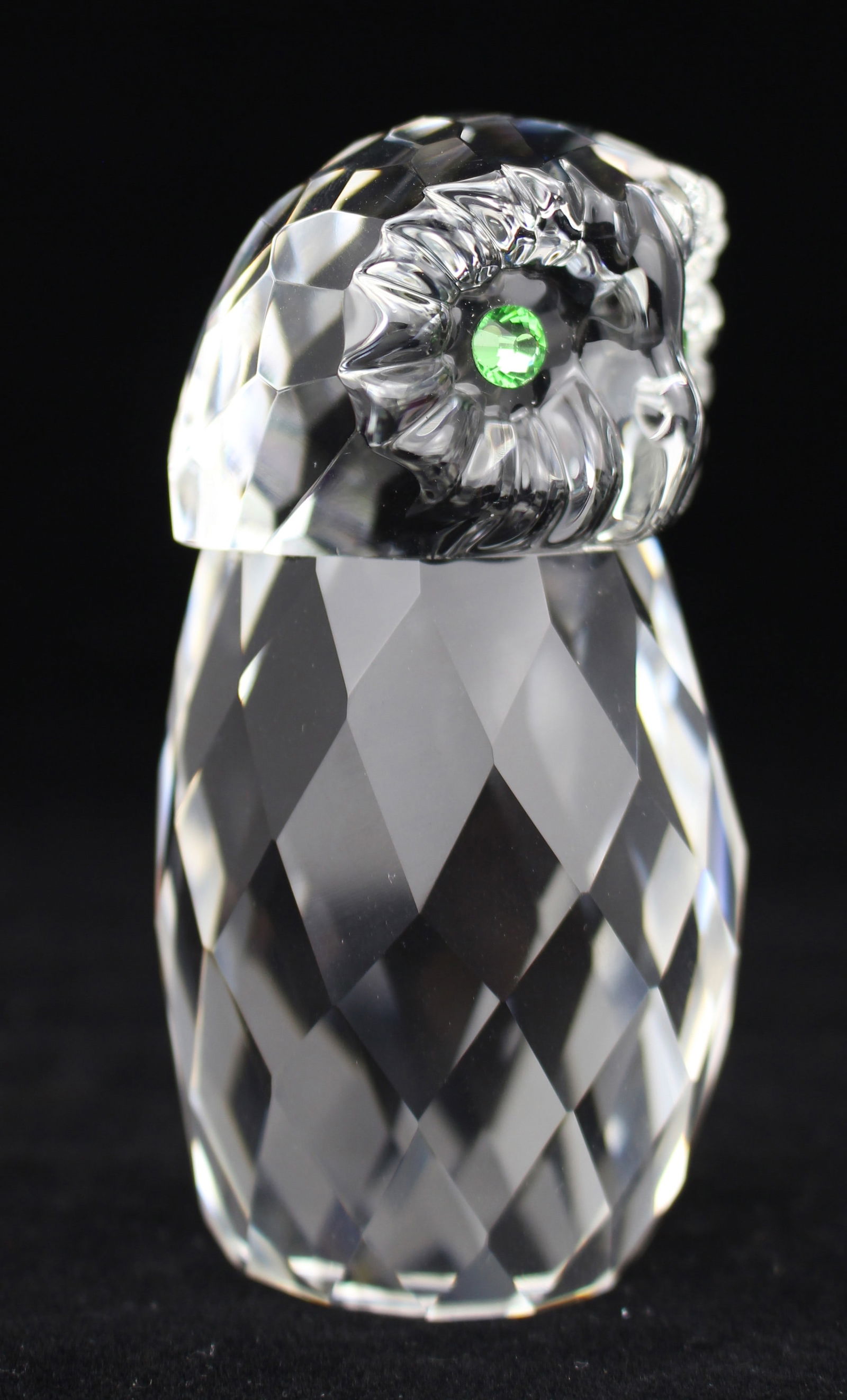 Oleg Cassini Crystal Owl Paperweight - 2