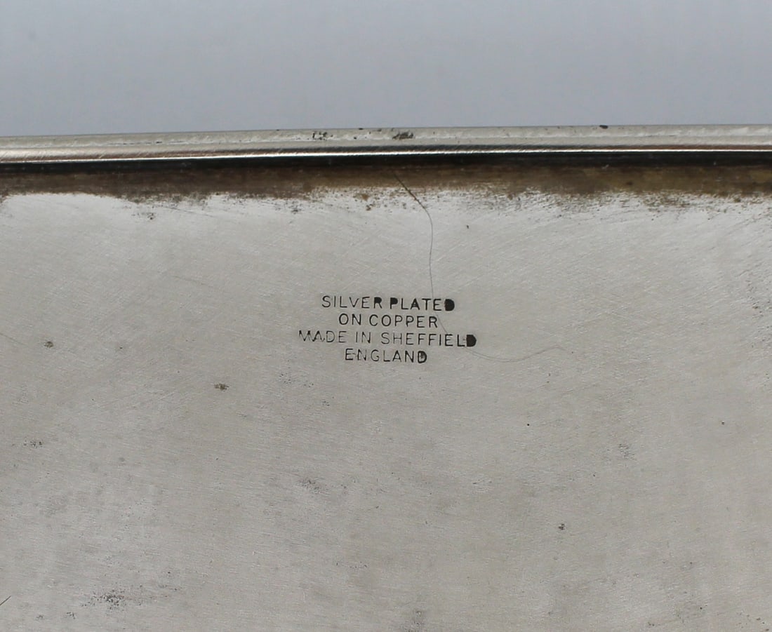 Large Vintage Silver Plated Tray - 6