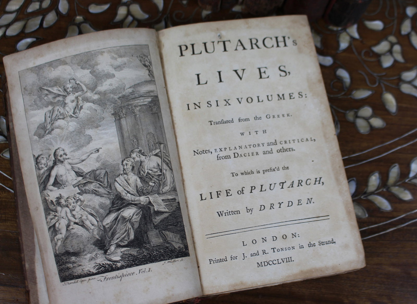 Complete Set of Plutarch’s Lives – Six Volumes, London 1758 (J. & R. Tonson) - 9