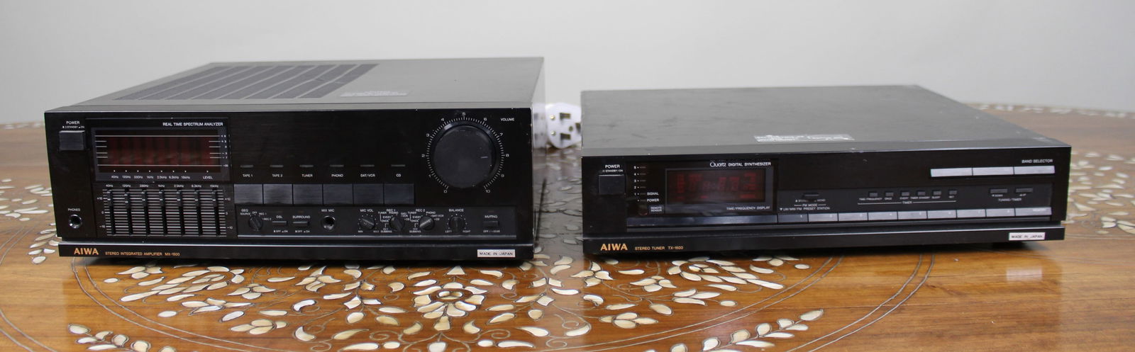 AIWA MX-1500K Amplifier & TX-1500K Quartz Digital Tuner – Vintage Japanese Hi-Fi - 2