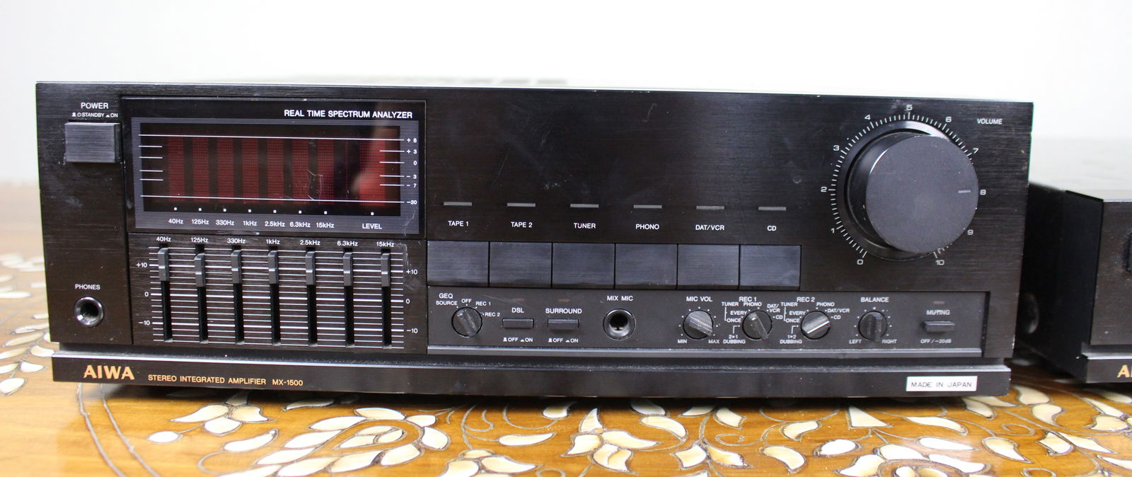 AIWA MX-1500K Amplifier & TX-1500K Quartz Digital Tuner – Vintage Japanese Hi-Fi - 3