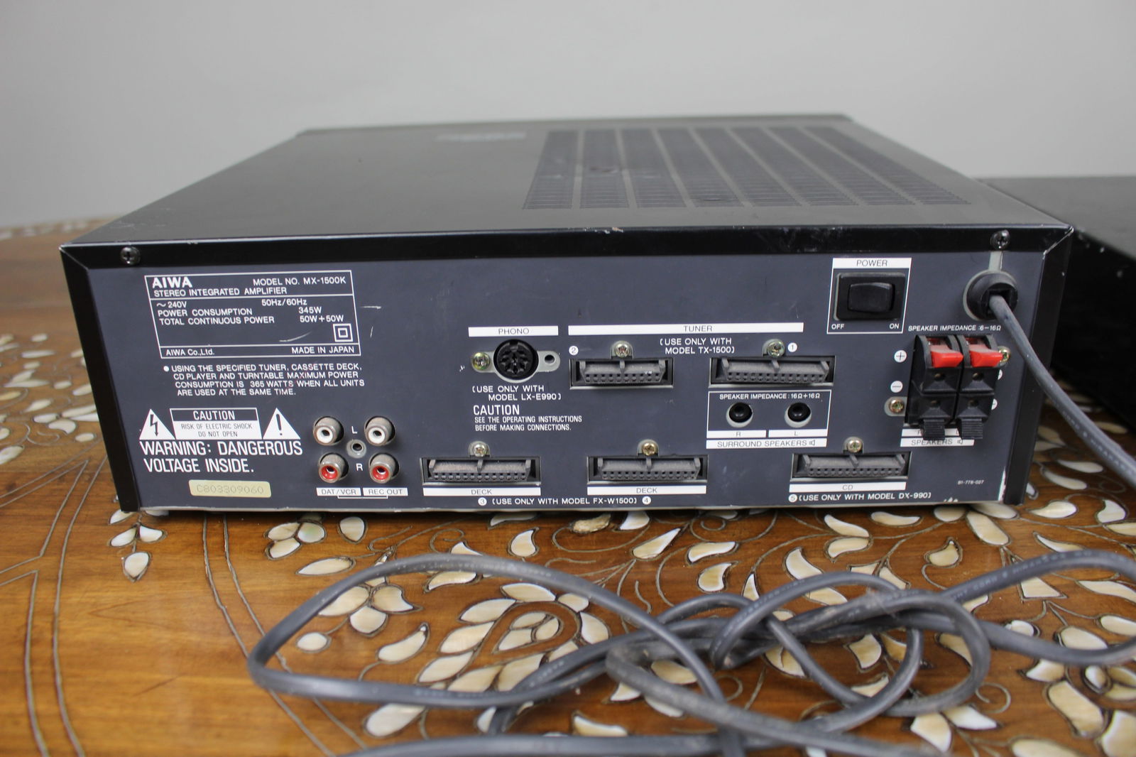 AIWA MX-1500K Amplifier & TX-1500K Quartz Digital Tuner – Vintage Japanese Hi-Fi - 7