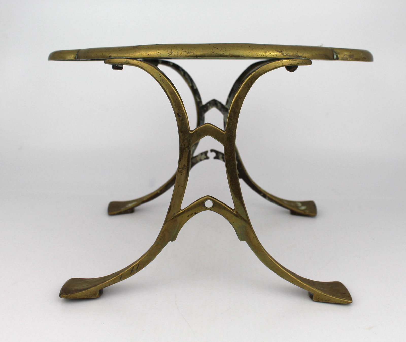 Antique Brass Kettle Trivet - 2