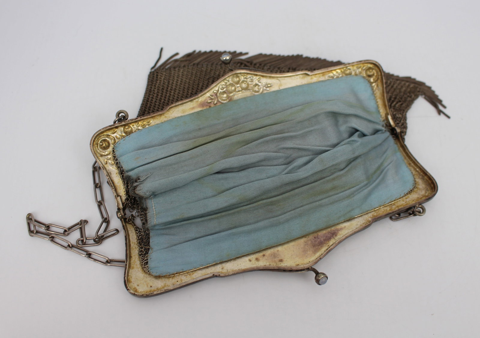 Art Nouveau Alpacca Chainmail Purse c.1900 - 5