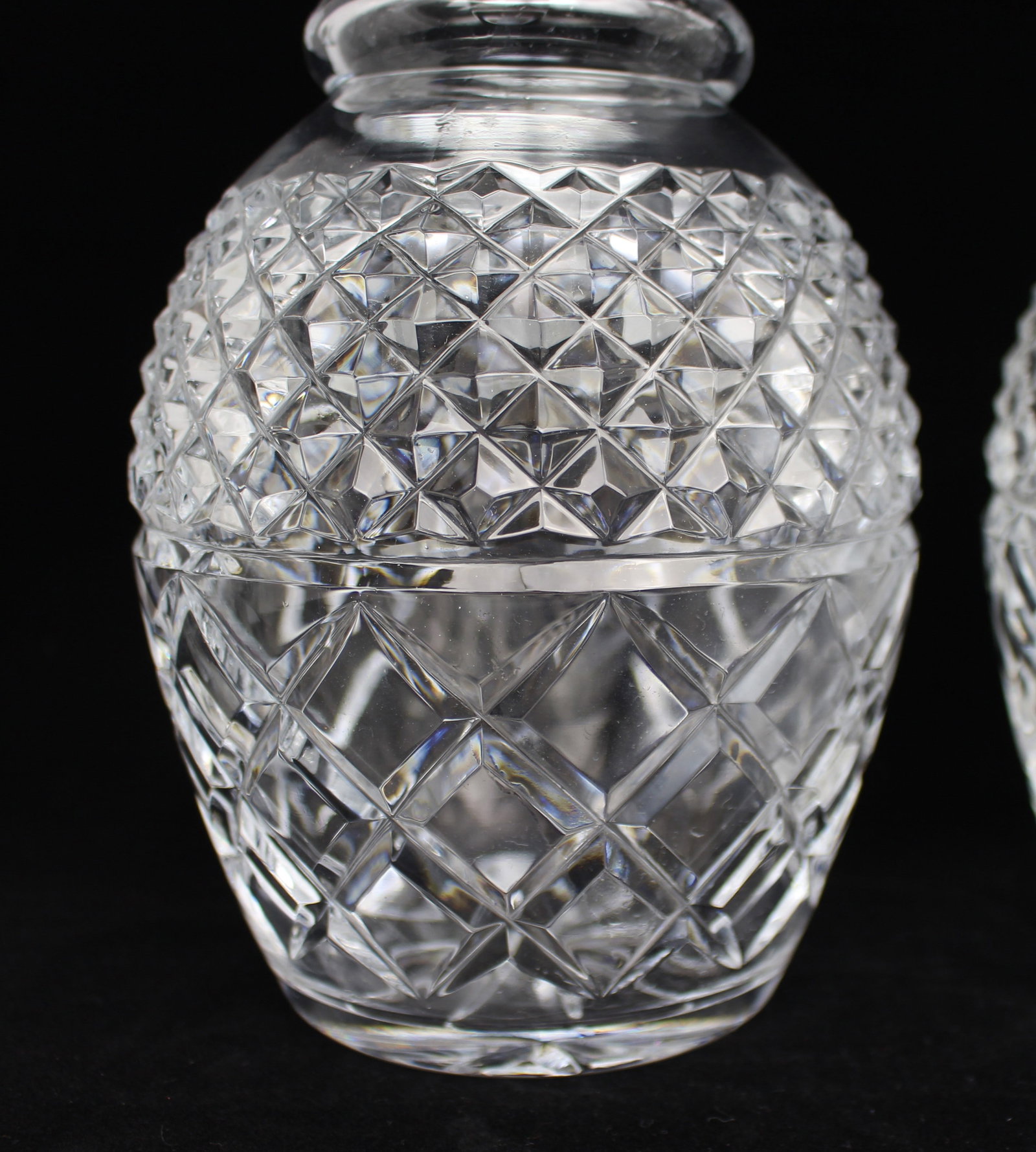 Pair of Fine Vintage Silver Collared Cut Glass Decanters - 5