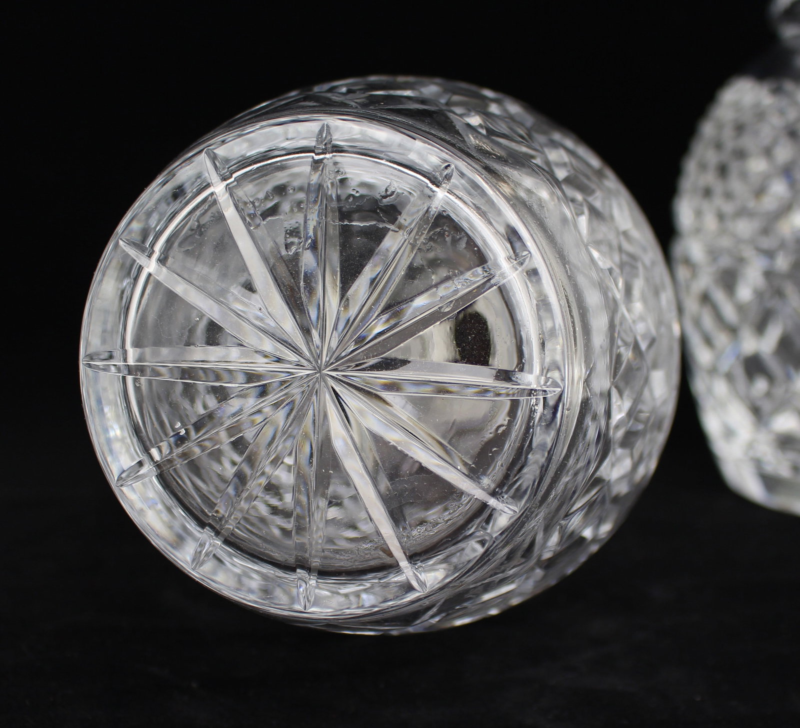 Pair of Fine Vintage Silver Collared Cut Glass Decanters - 6